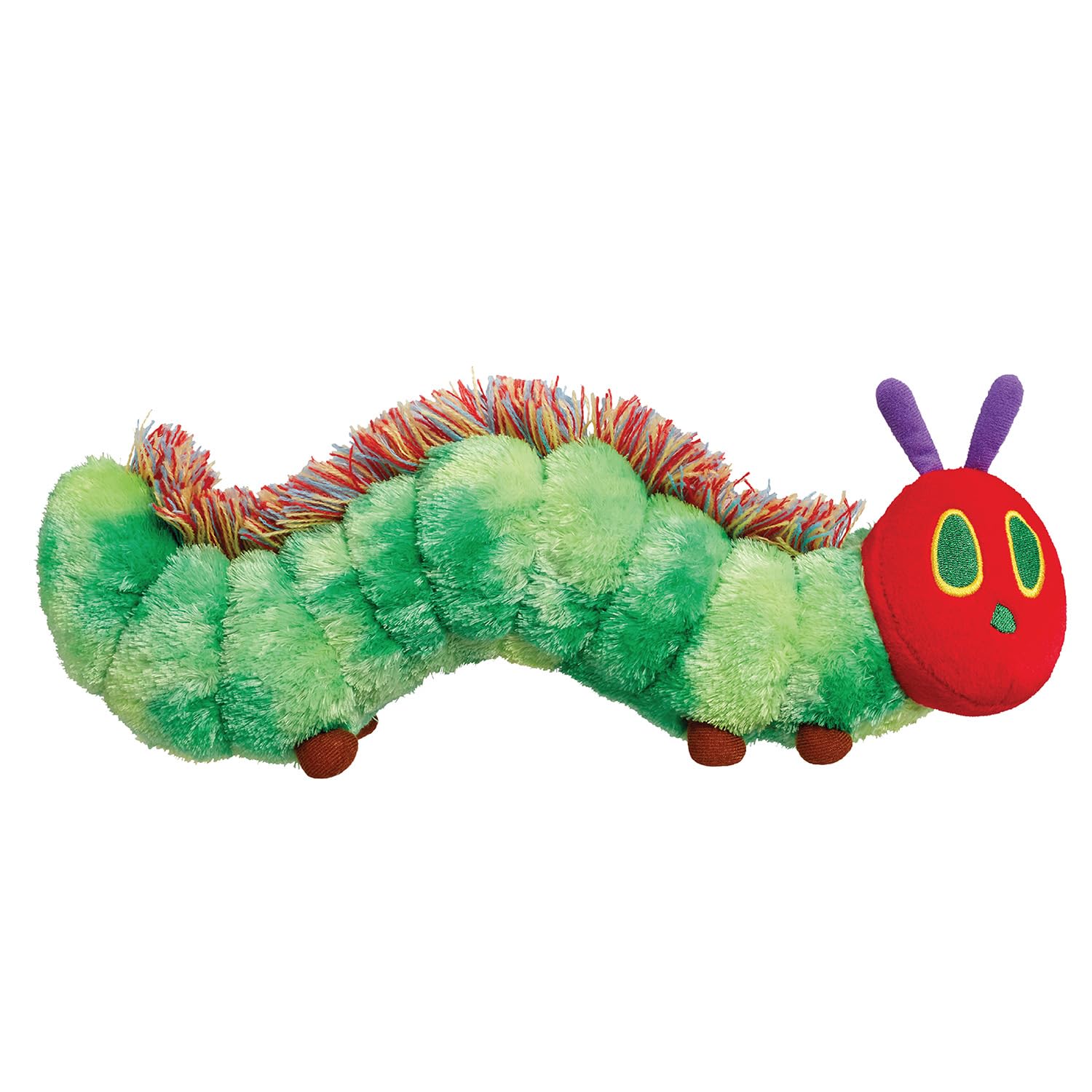 Rainbow Designs Very Hungry Caterpillar Soft Baby Toy | Tactile Fluffy Spine | 12 cm