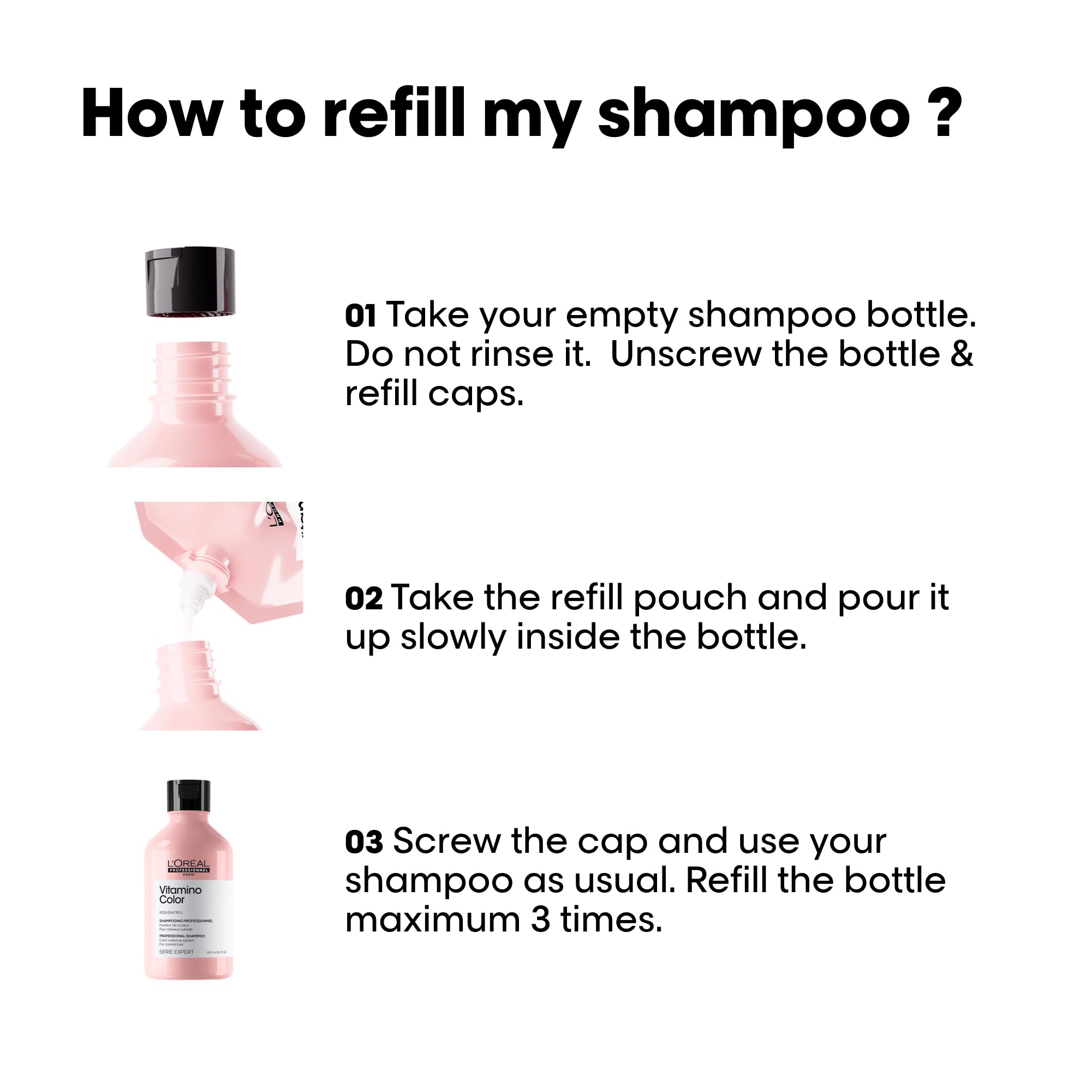 L'Oréal Professionnel - Vitamino Color Shampoo Refill Pack (500ml) 5