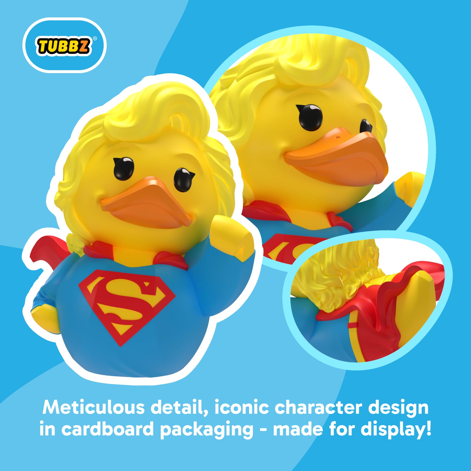 TUBBZ DC Comics Supergirl Cosplaying Rubber Duck Vinyl Figure | 3.54-inch Collectible