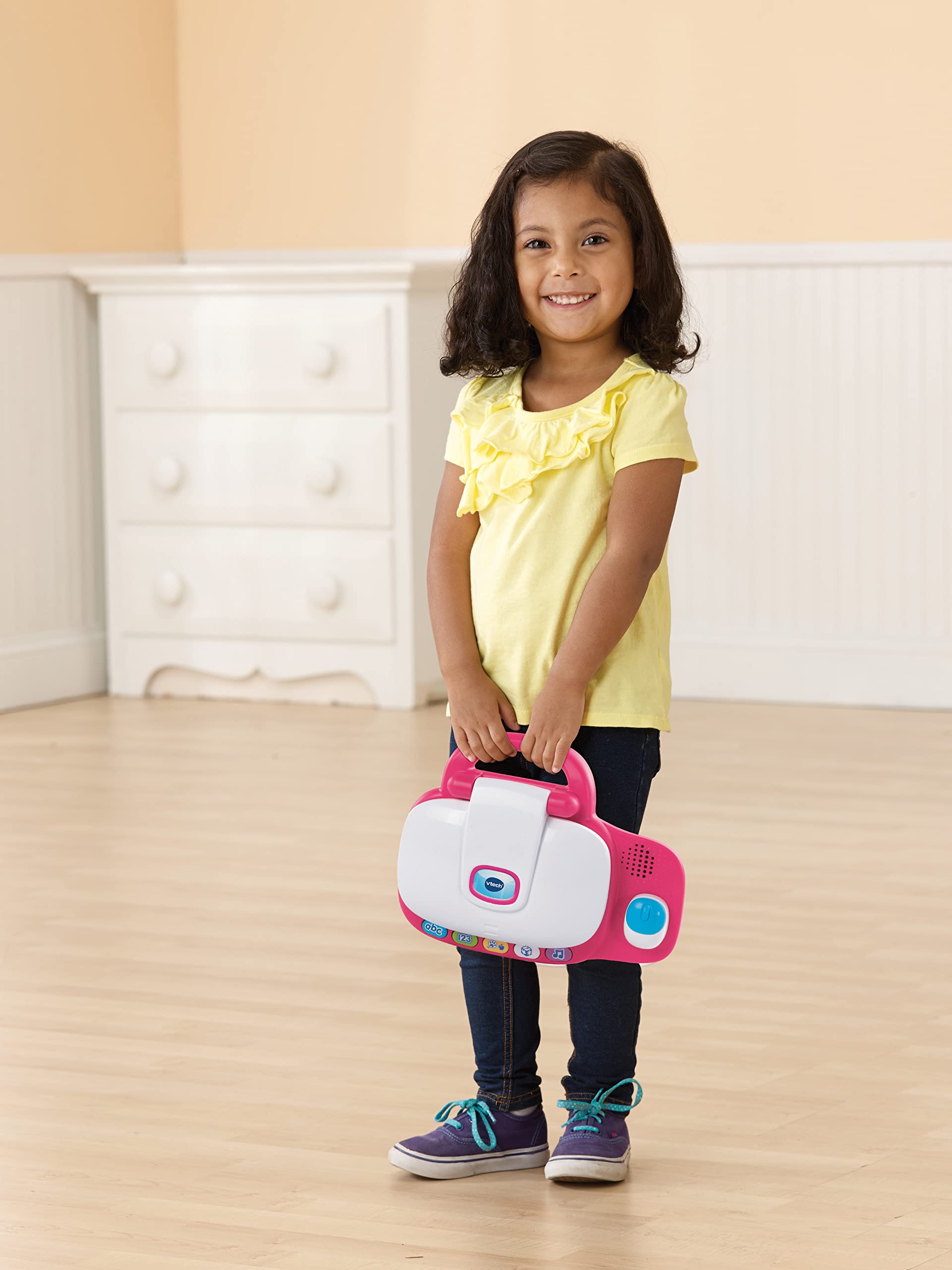 VTech Pre-School Laptop - 30 Activities for Phonics, Counting & Spelling | Ages 3-6 Years | Pink 6