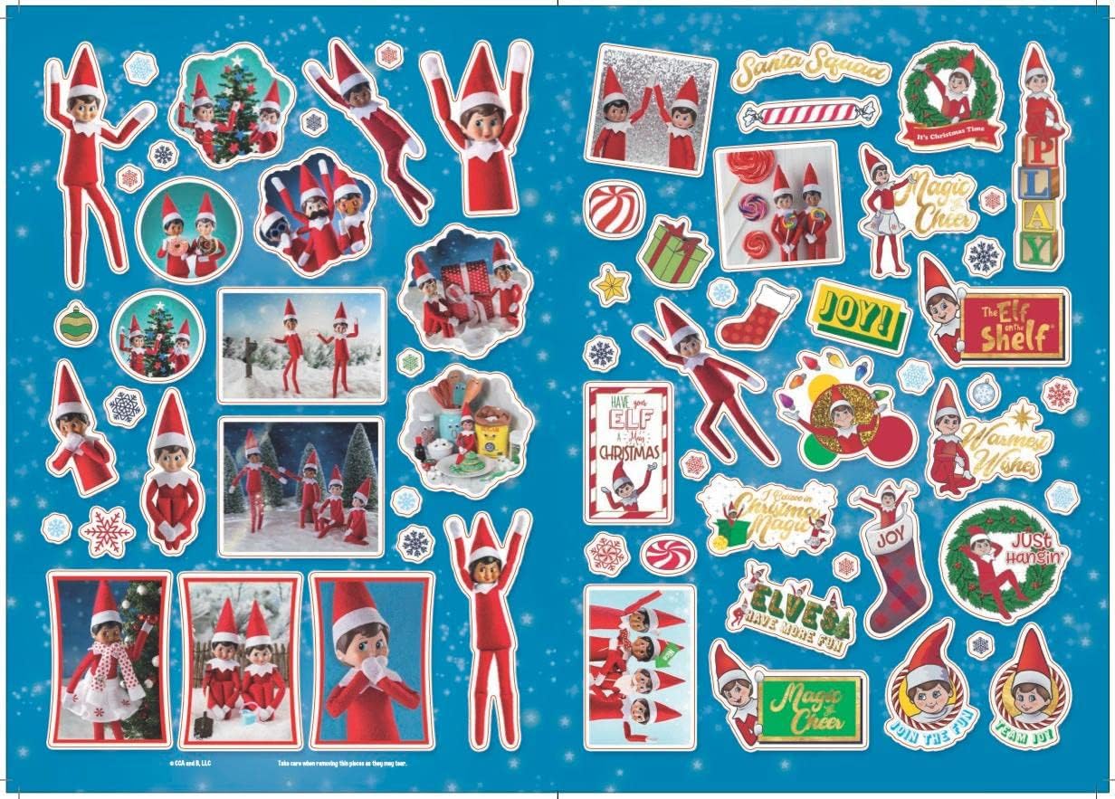 Elf on the Shelf Sticker Colouring Book - Christmas Activity for Kids 2