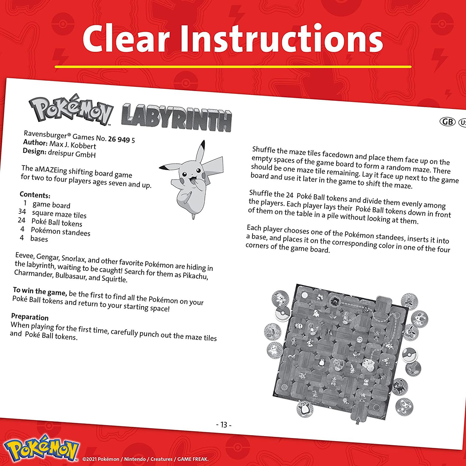 Ravensburger Pokémon Labyrinth Board Game