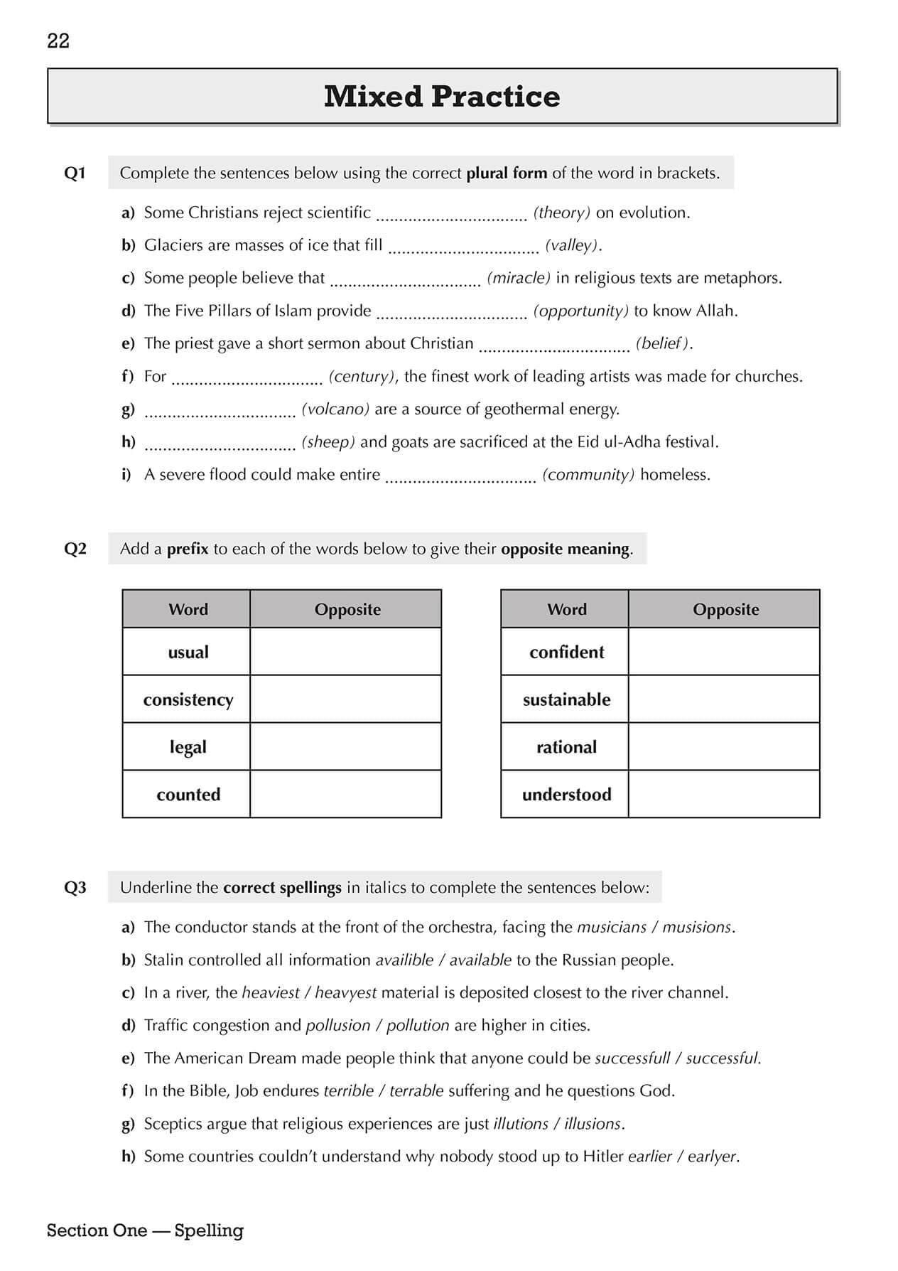 CGP Spelling, Punctuation and Grammar for Grade 9-1 GCSE Workbook | Includes Answers | Ages 14-16 8