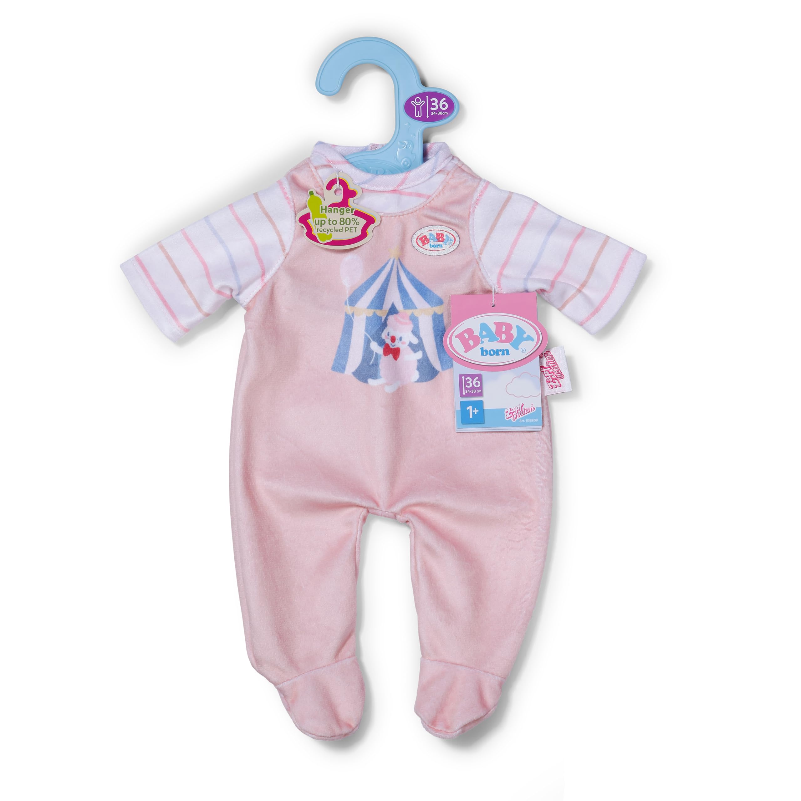 BABY born Onesie - Circus Motif Doll Outfit | Fits 36cm Dolls | Polyester 5