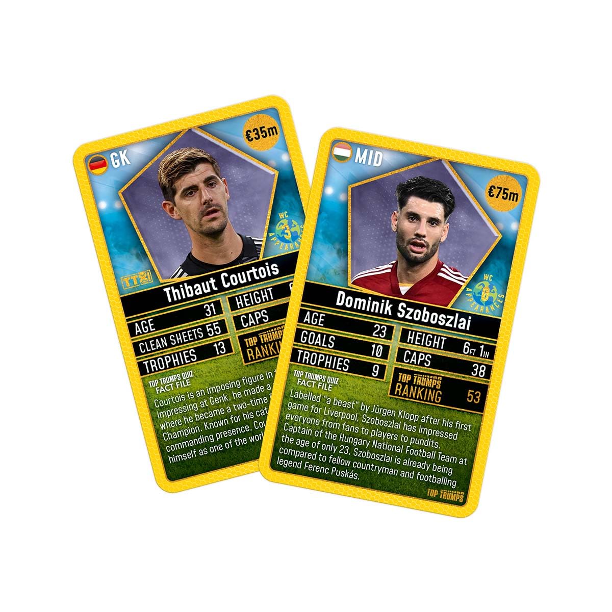 Top Trumps World Football Stars Top 200 Card Game Pack 2 5
