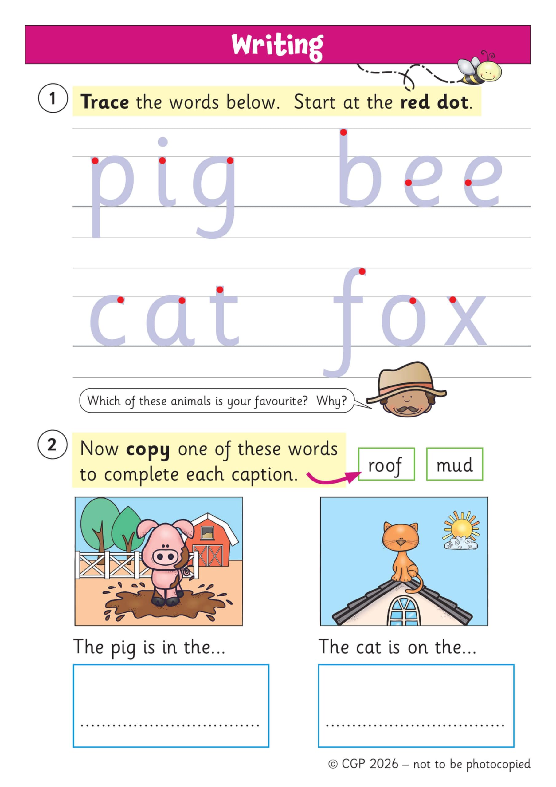 CGP Summer Unfoldable for Reception to Year 1 Maths & English Practice | Loose Leaf 5