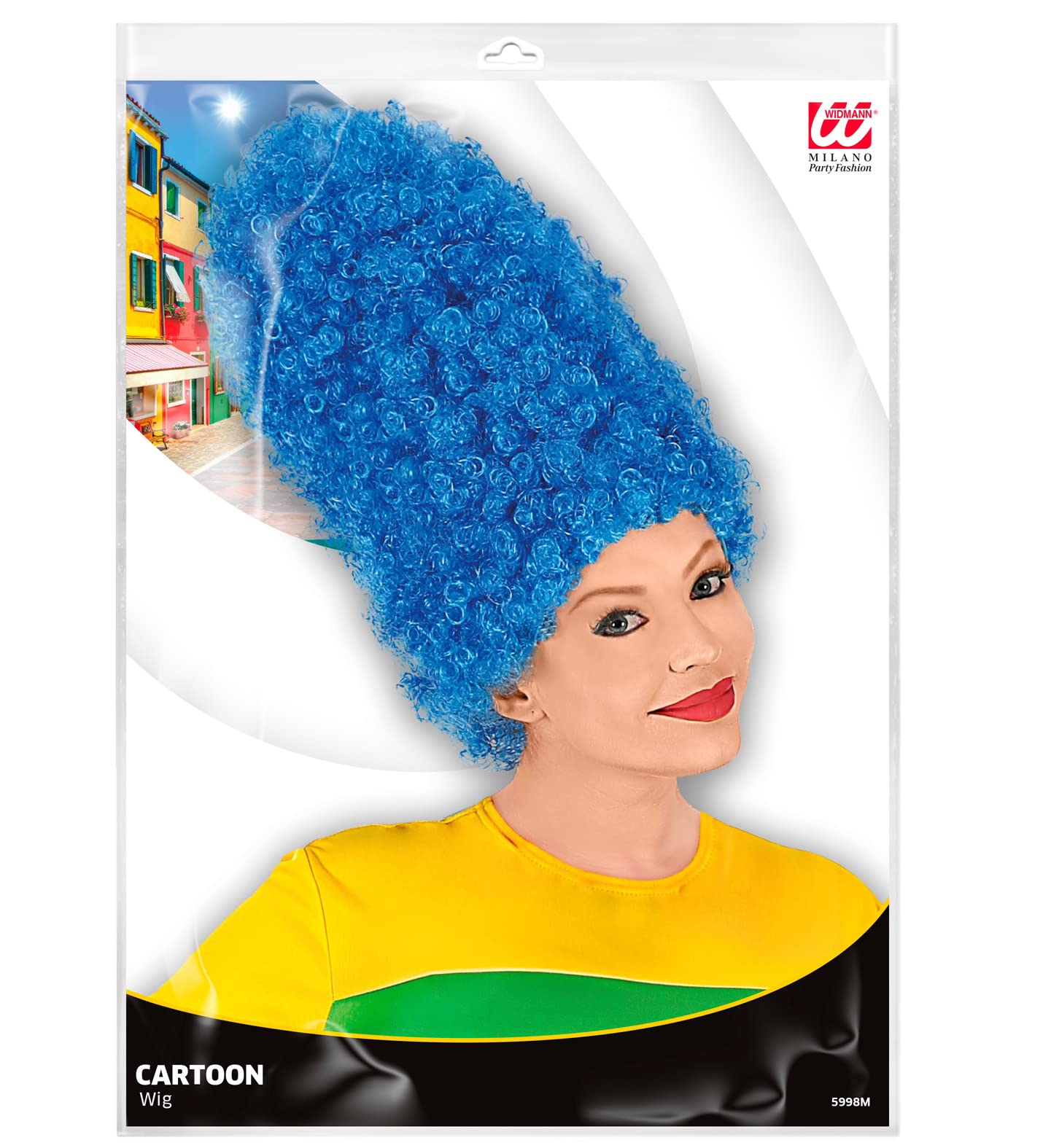 Widmann Marge Simpson Wig - Blue Cartoon Character Costume Accessory