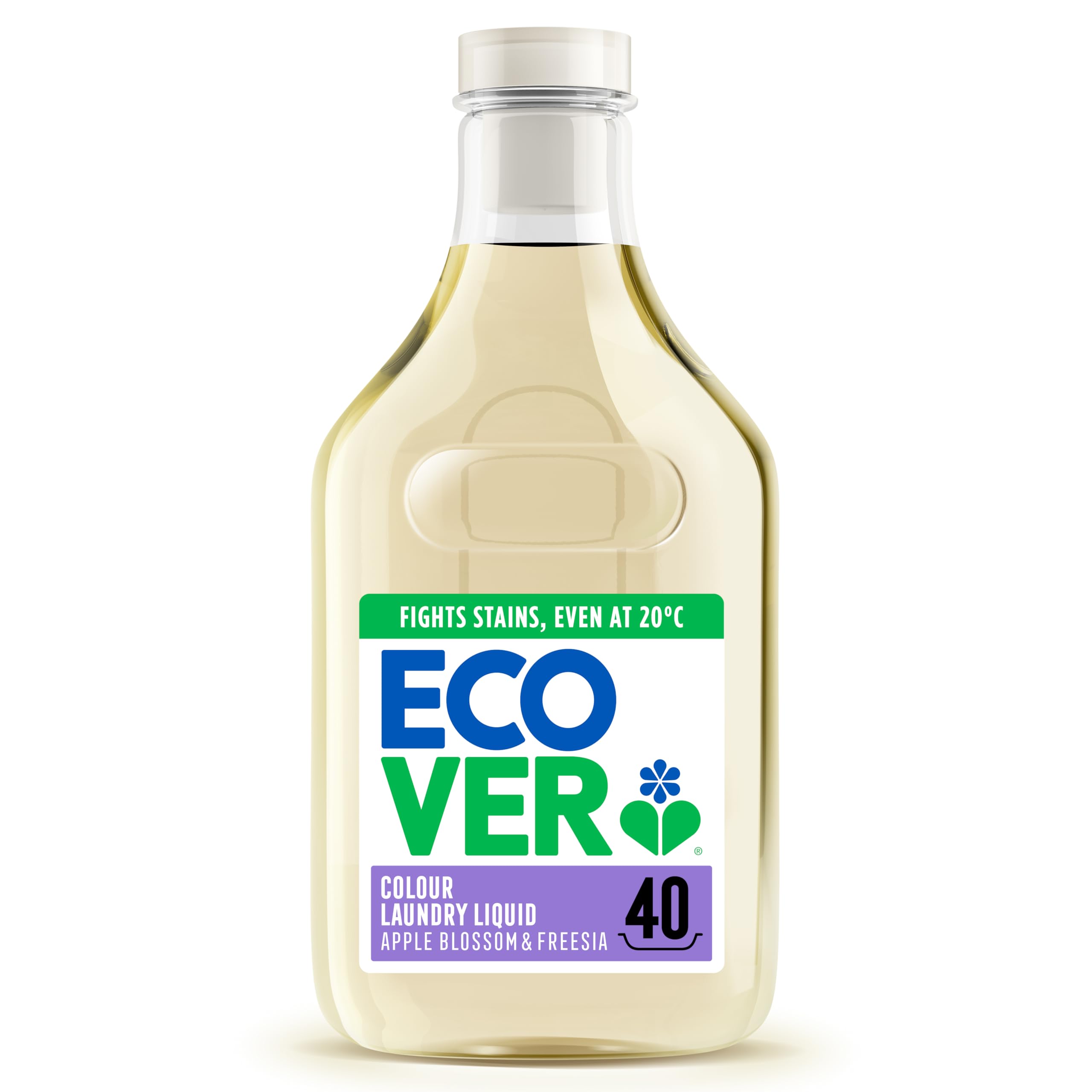 Ecover Concentrated Colour Liquid Laundry Detergent - 1.43 l, Apple Blossom & Freesia Scent 1
