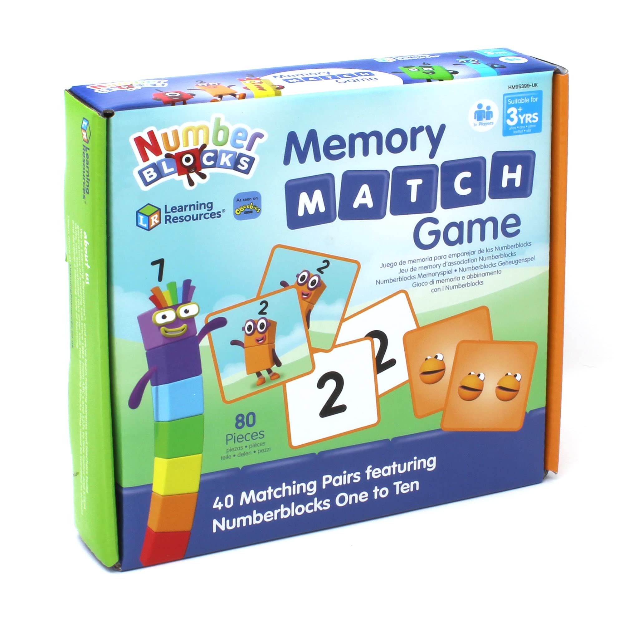 Learning Resources Numberblocks Memory Match Game Card Game 6