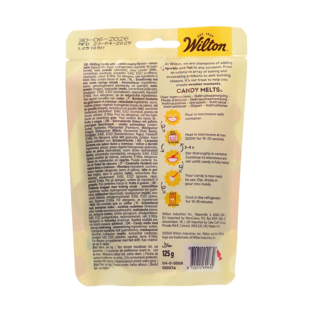 Wilton Candy Melts Red - Melting Candy with Sweet Creamy Flavour for Molding, Dipping & Drizzling 6