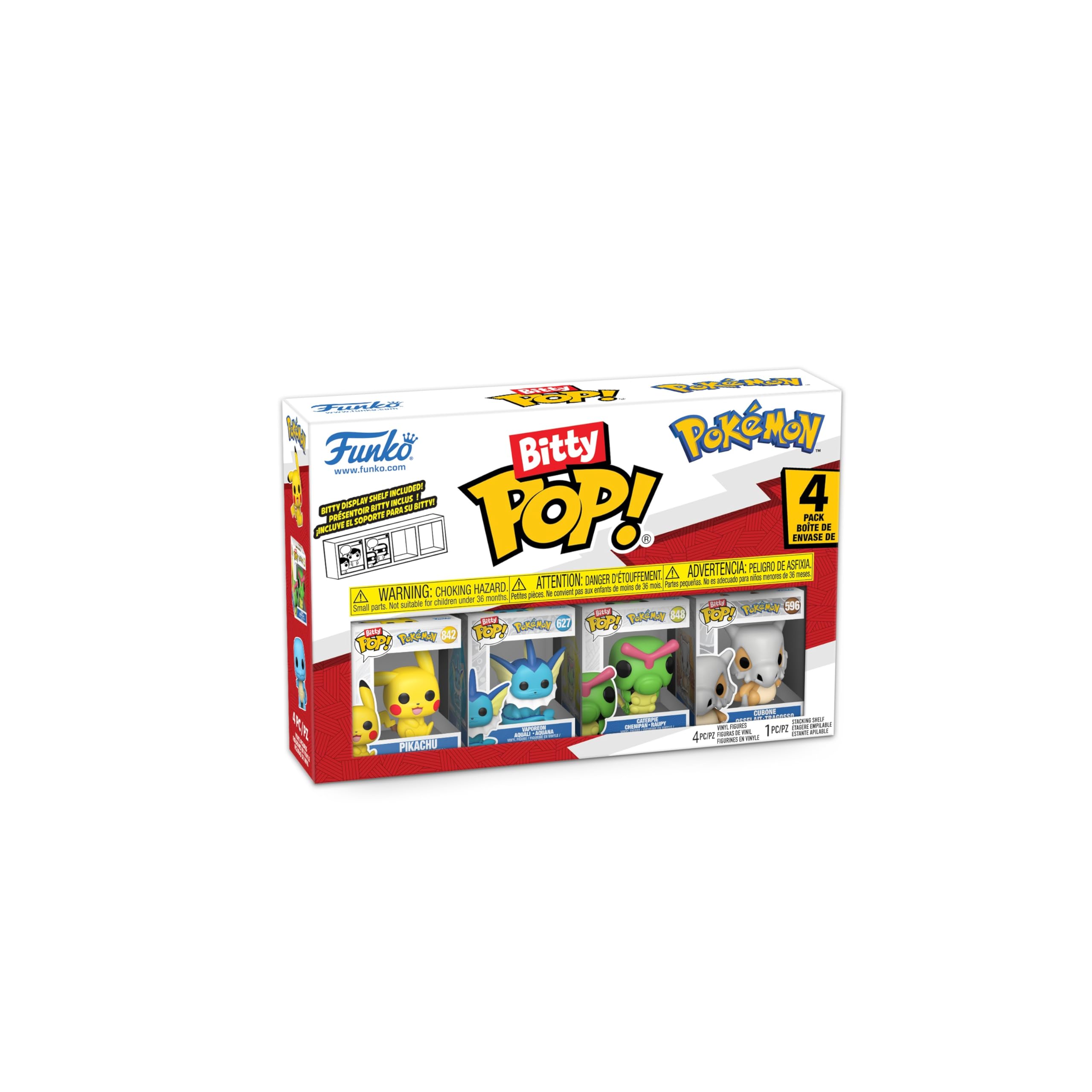 Funko Bitty Pop! Pokemon - Pikachu 4PK with Surprise Mystery Mini Figure | Vinyl | 0.9-inch