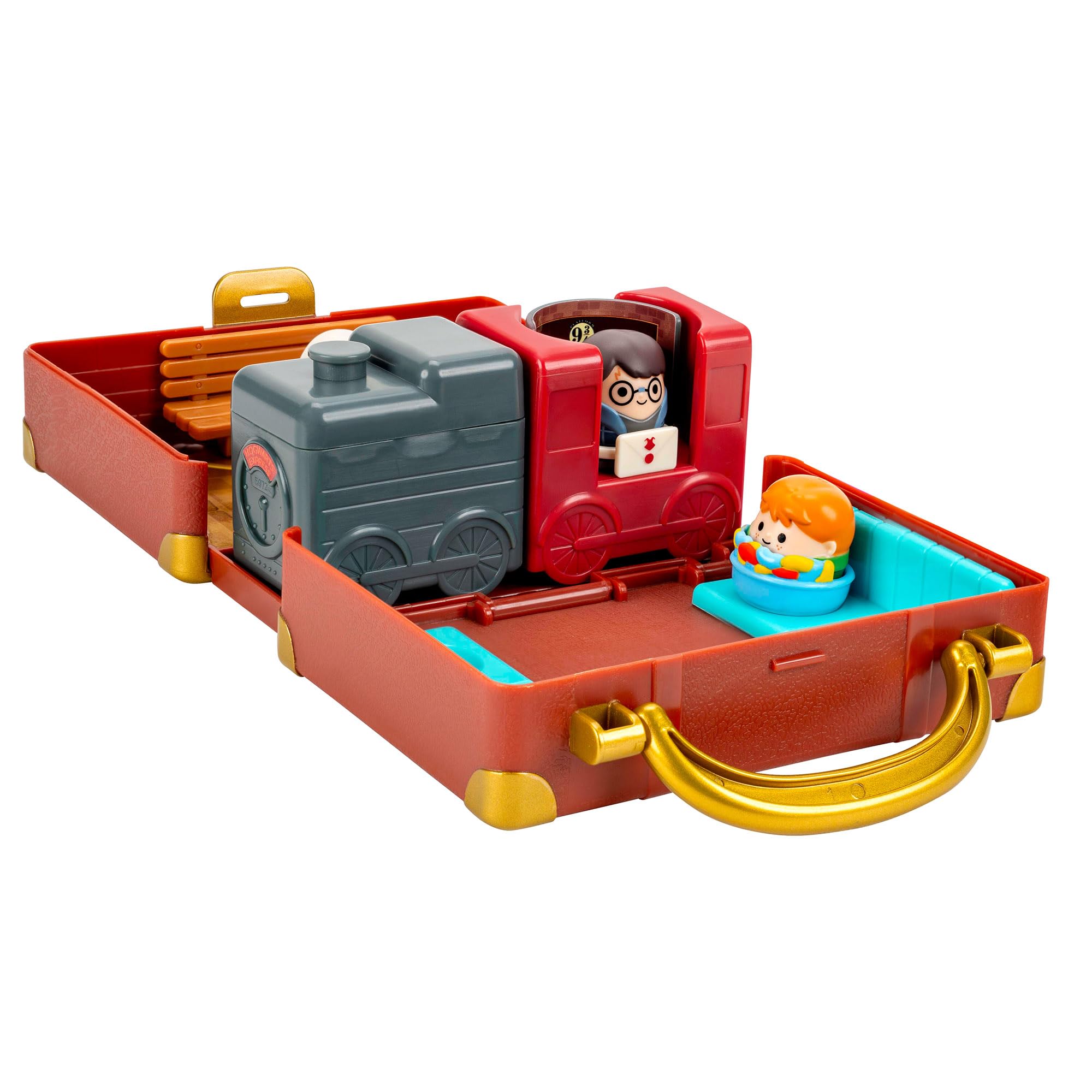 Squish-a-longs Harry Potter Hogwarts Express Playset - 3 Mini-Squish, 3 Accessories, Hogwarts Trunk 5