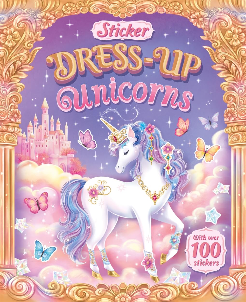 Igloo Books Sticker Dress-Up Unicorns Papercrafts Book | Ages 4-6 | Paperback 1