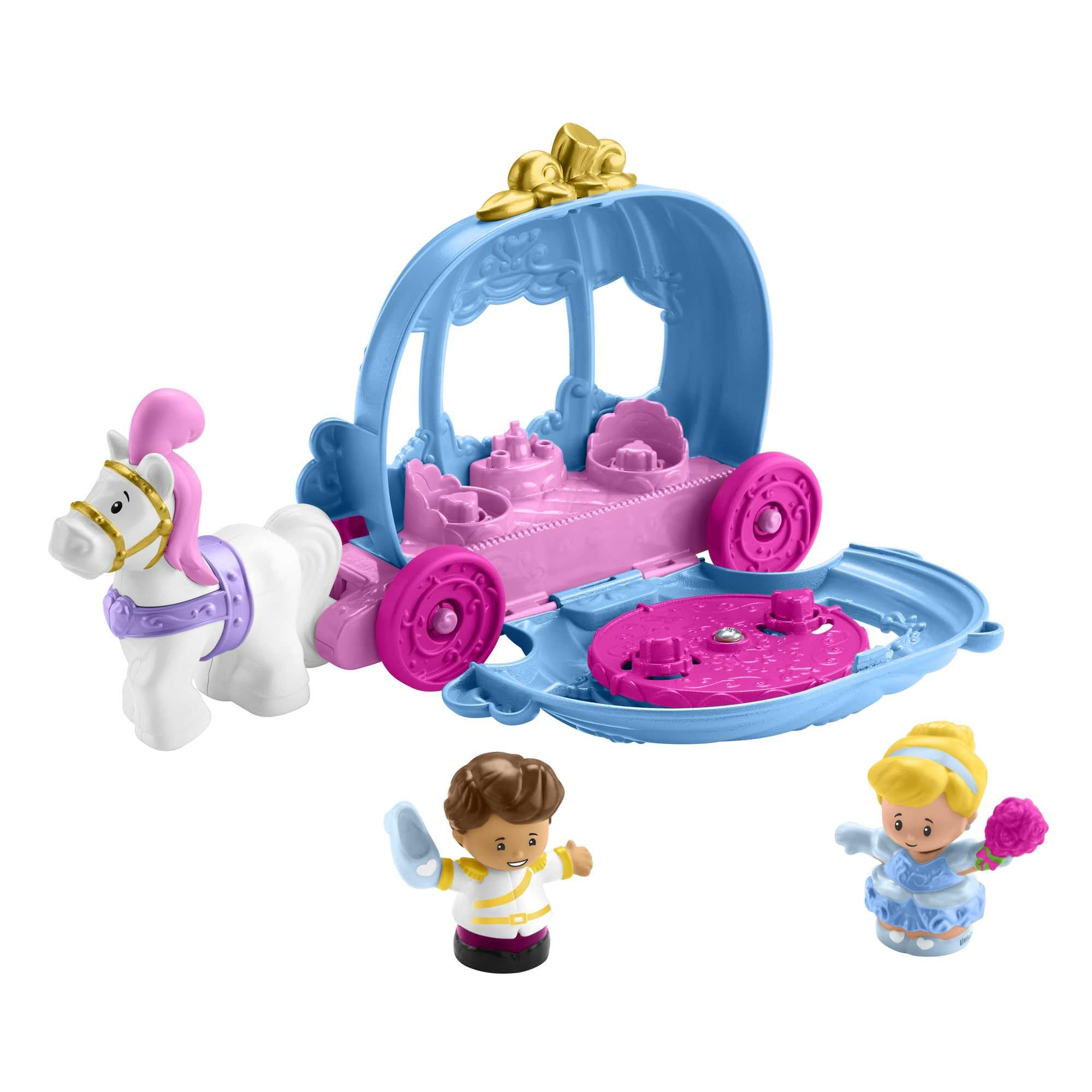 Fisher-Price Little People Disney Princess Cinderella’s Dancing Carriage Playset | Ages 1.5-5 1