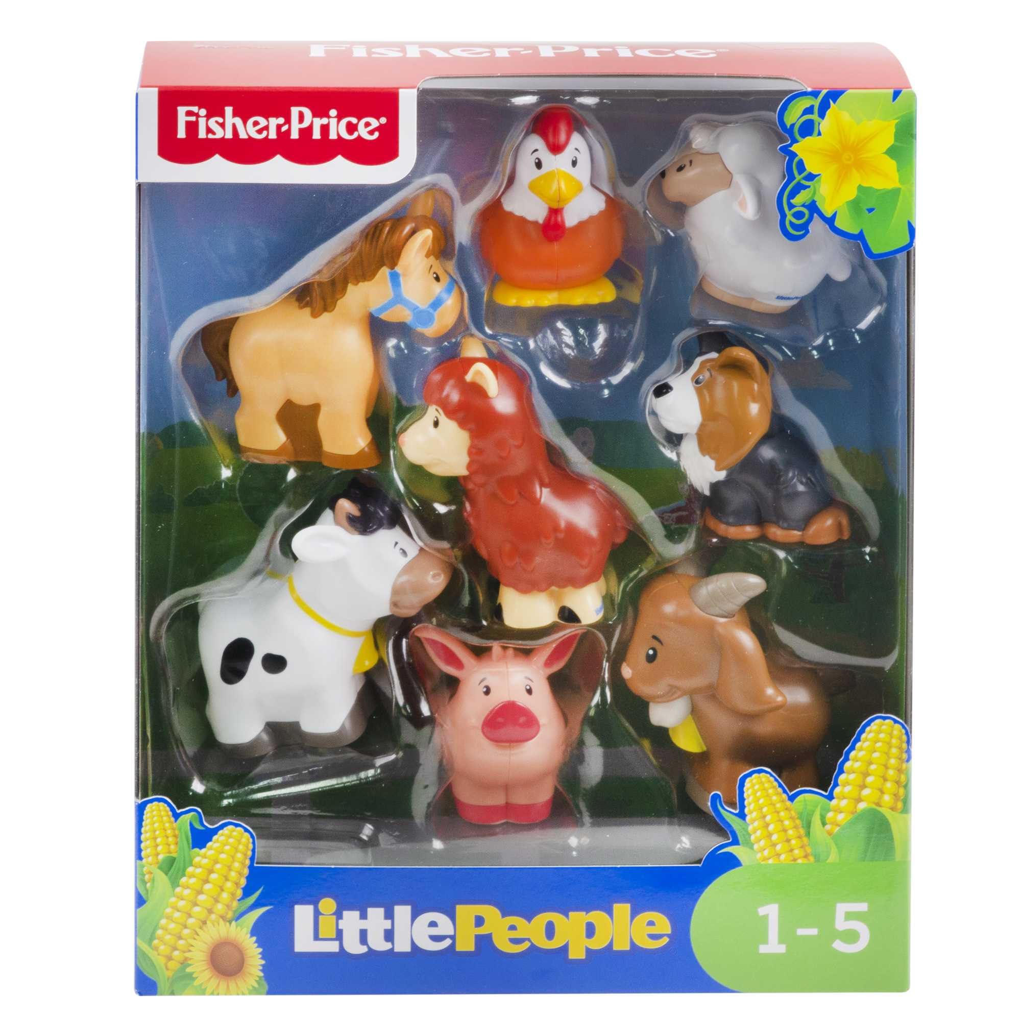 Fisher-Price Little People Farm Animal Friends 8-Piece Figure Set for Toddlers Ages 1+ 6