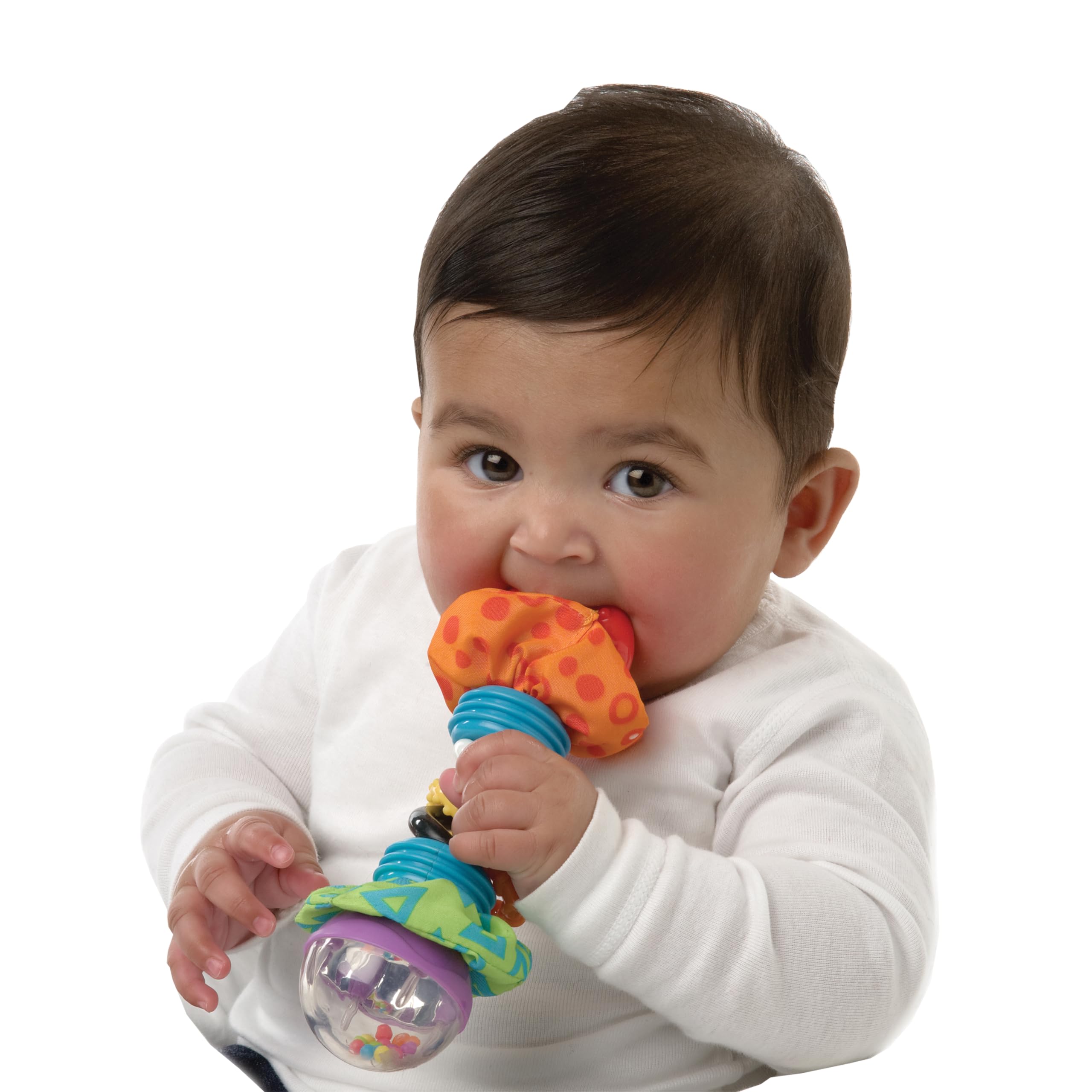 Playgro Super Shaker Rattle - Sensory Development Toy for Infants 3+ Months | Multicoloured