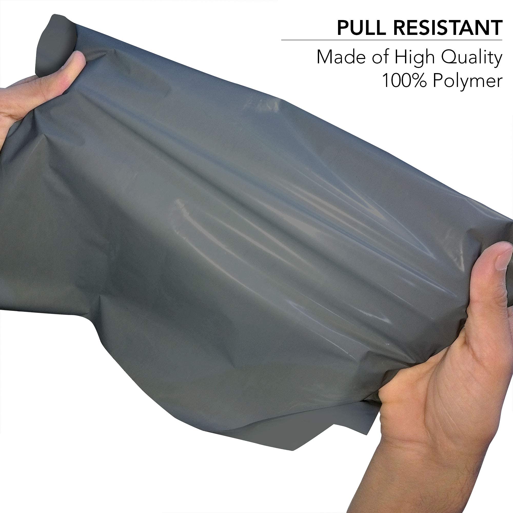 iSOUL Strong Grey Plastic Mailing Bags - 12 x 16 Inch | 60 Micron Opaque | 100 Pack 5