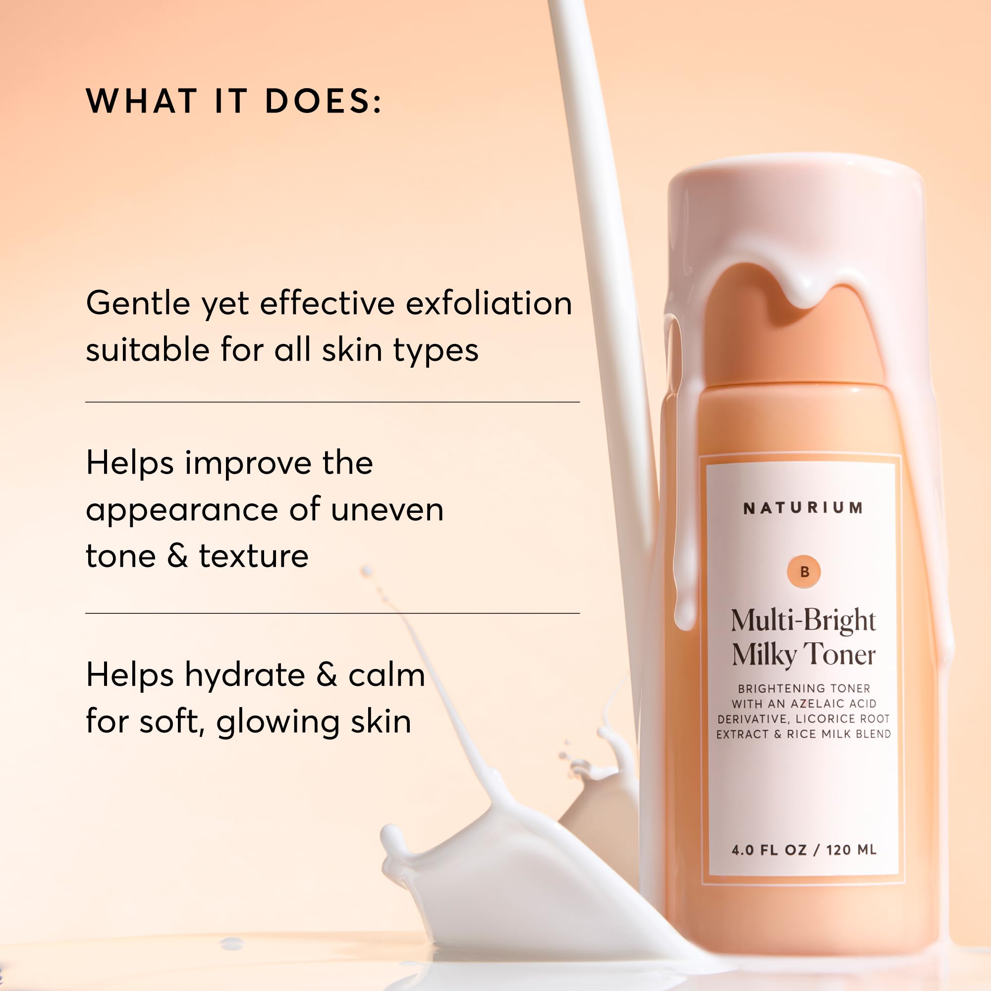 Naturium Multi-Bright Milky Toner - Azelaic Acid Derivative & Fermented Grape Extract | 120 ml 3