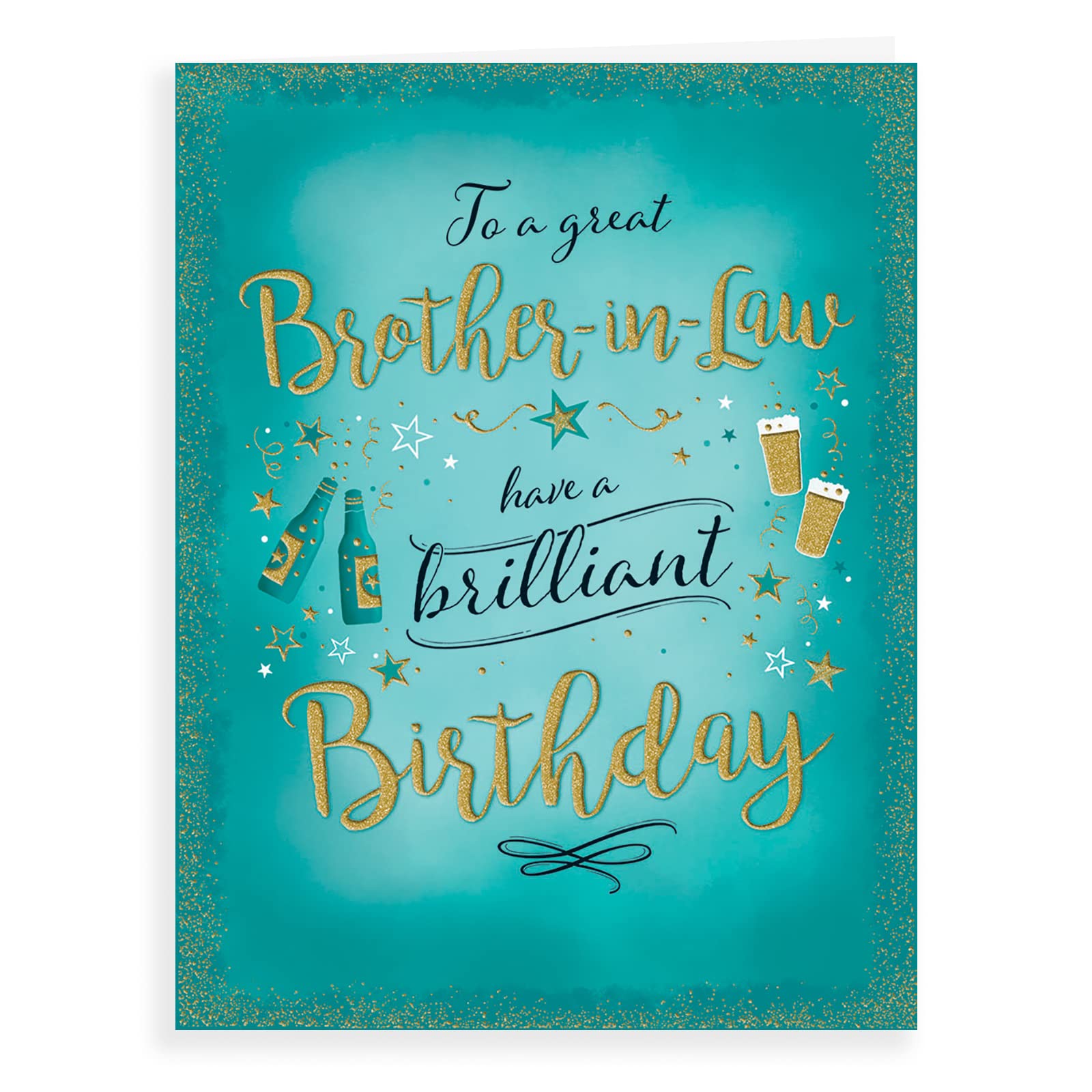 Piccadilly Greetings Modern Birthday Card for Brother In Law | 8 x 6 Inches 1