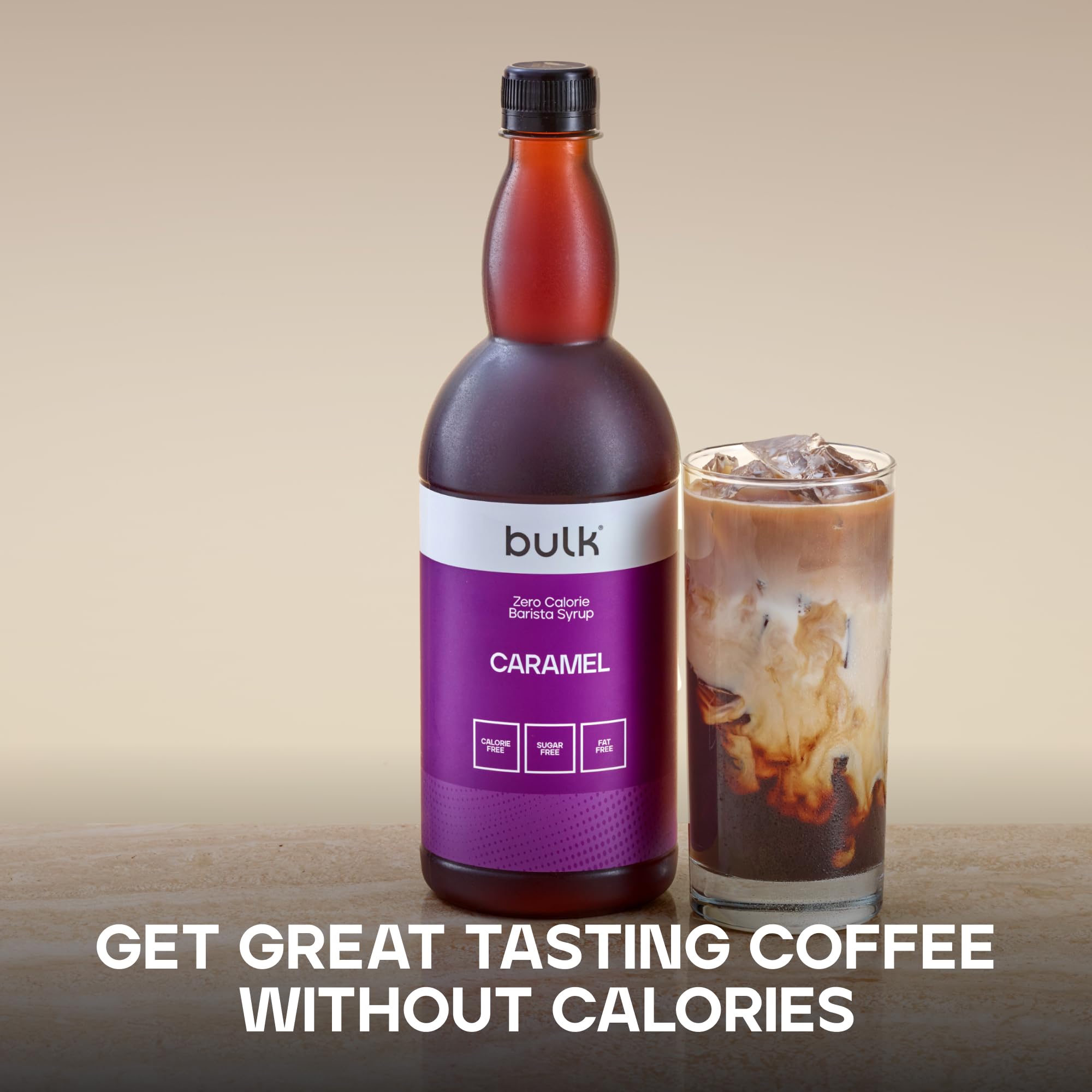 Bulk Zero Calorie Barista Syrup - Caramel Flavor | Sugar & Fat Free | 1 Litre Bottle 2