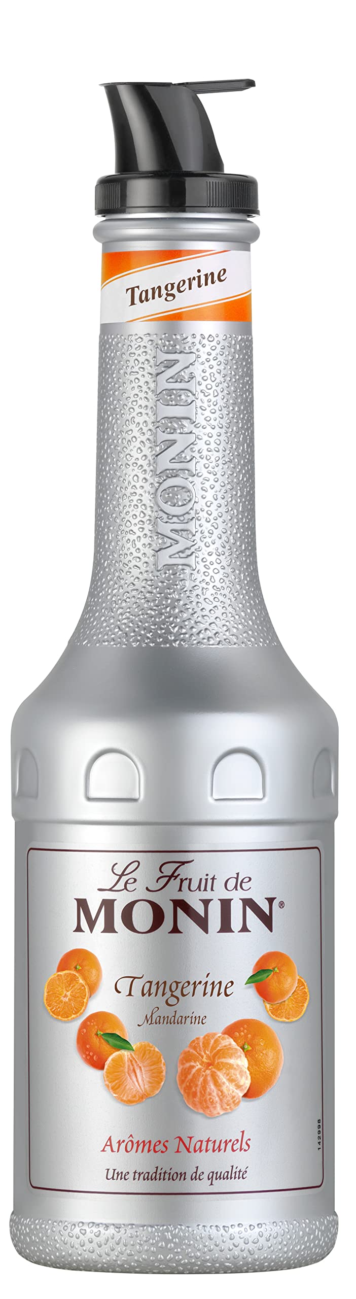MONIN Mandarinen-Fruchtmix-Püree 1 Liter – Veganer, allergenfreier Zitrussirup für Cocktails, Smoothies & Mocktails