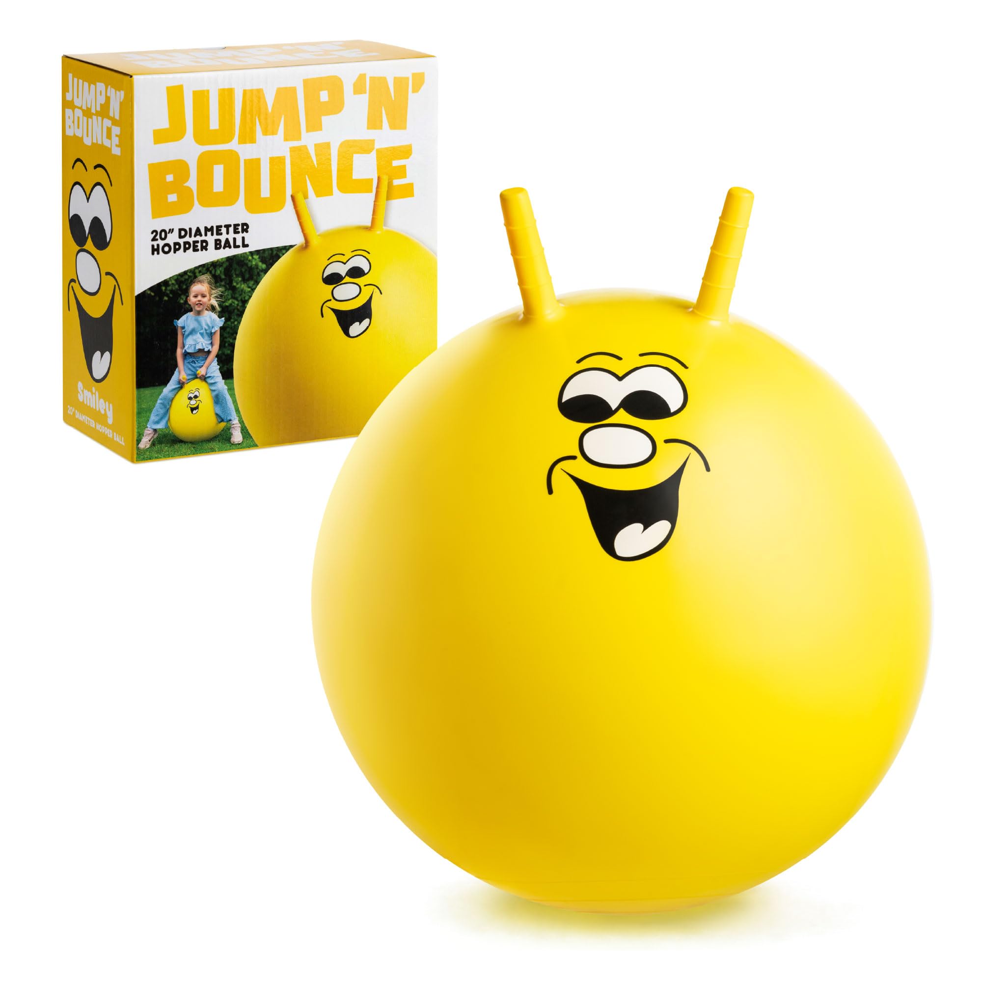 Toyrific Jump N Bounce Space Hopper Retro Exercise Ball | Supports up to 50kg | Ages 3+