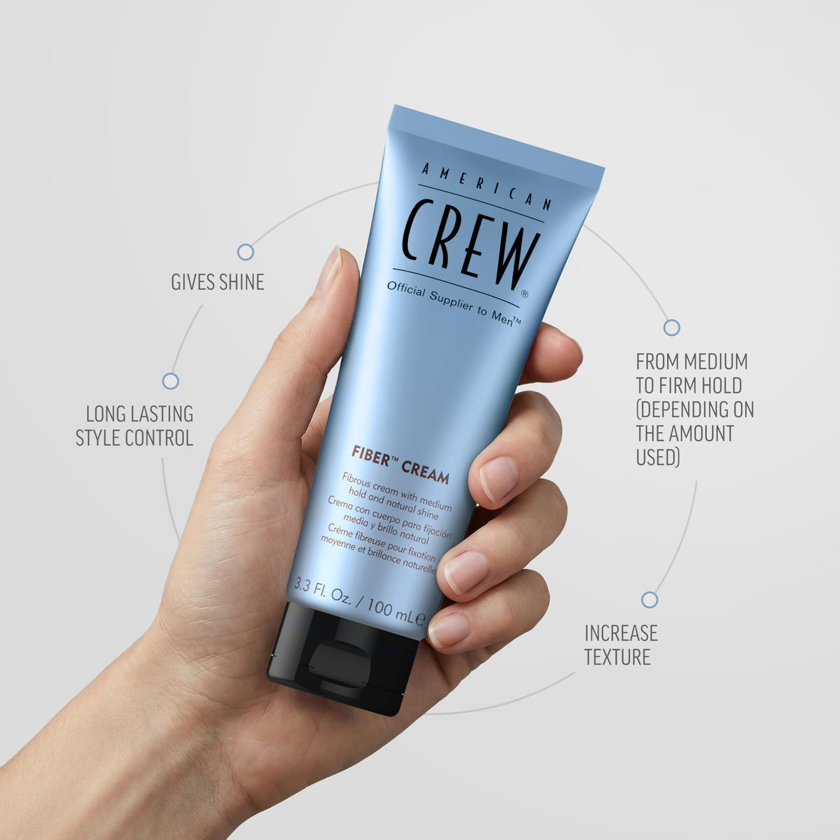 American Crew Fiber Cream - Medium Hold, Natural Shine, Moisturising | 100 ml 3