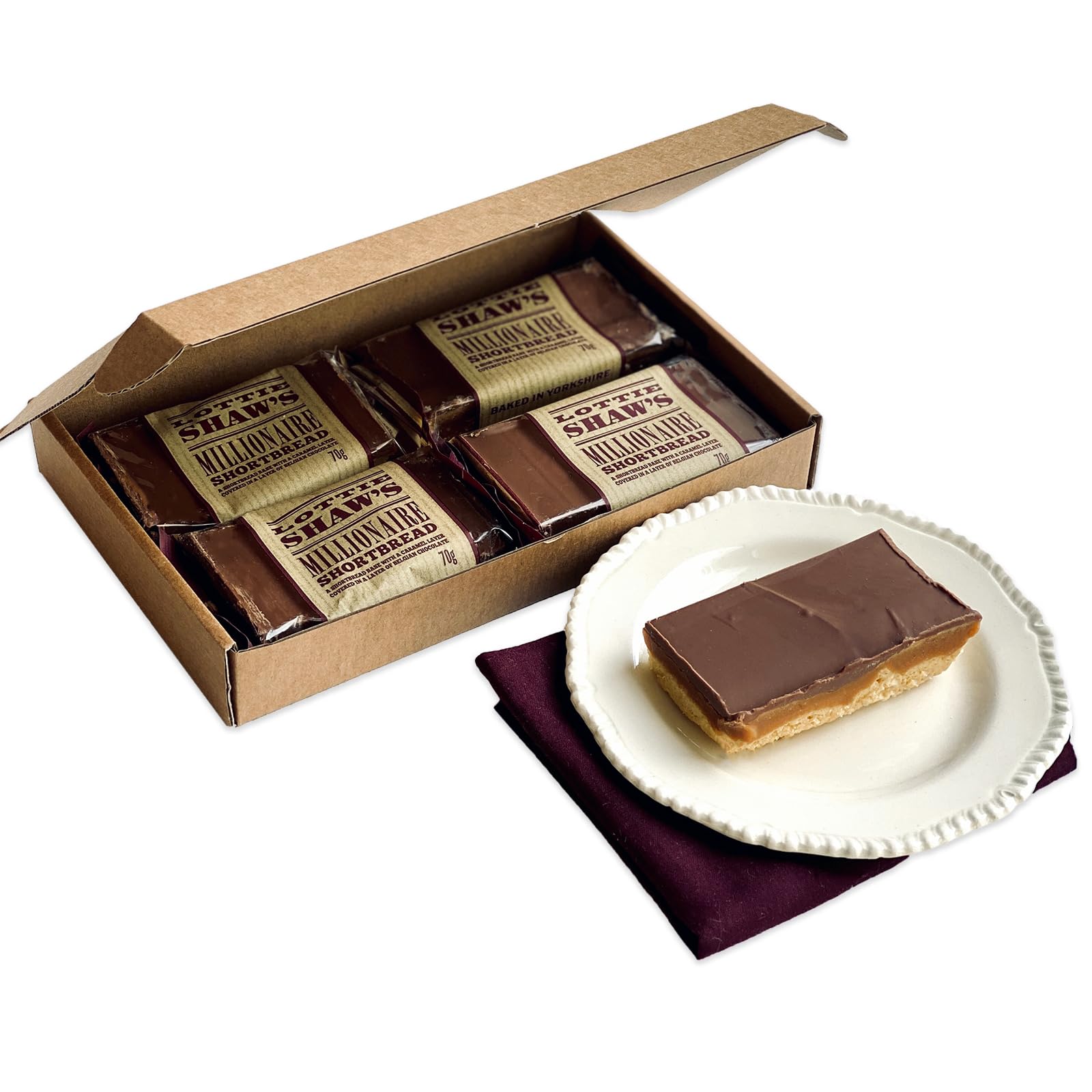 Lottie Shaw's Seriously Good Millionaire Shortbread - Pack of 4 Individually Wrapped Treats 3