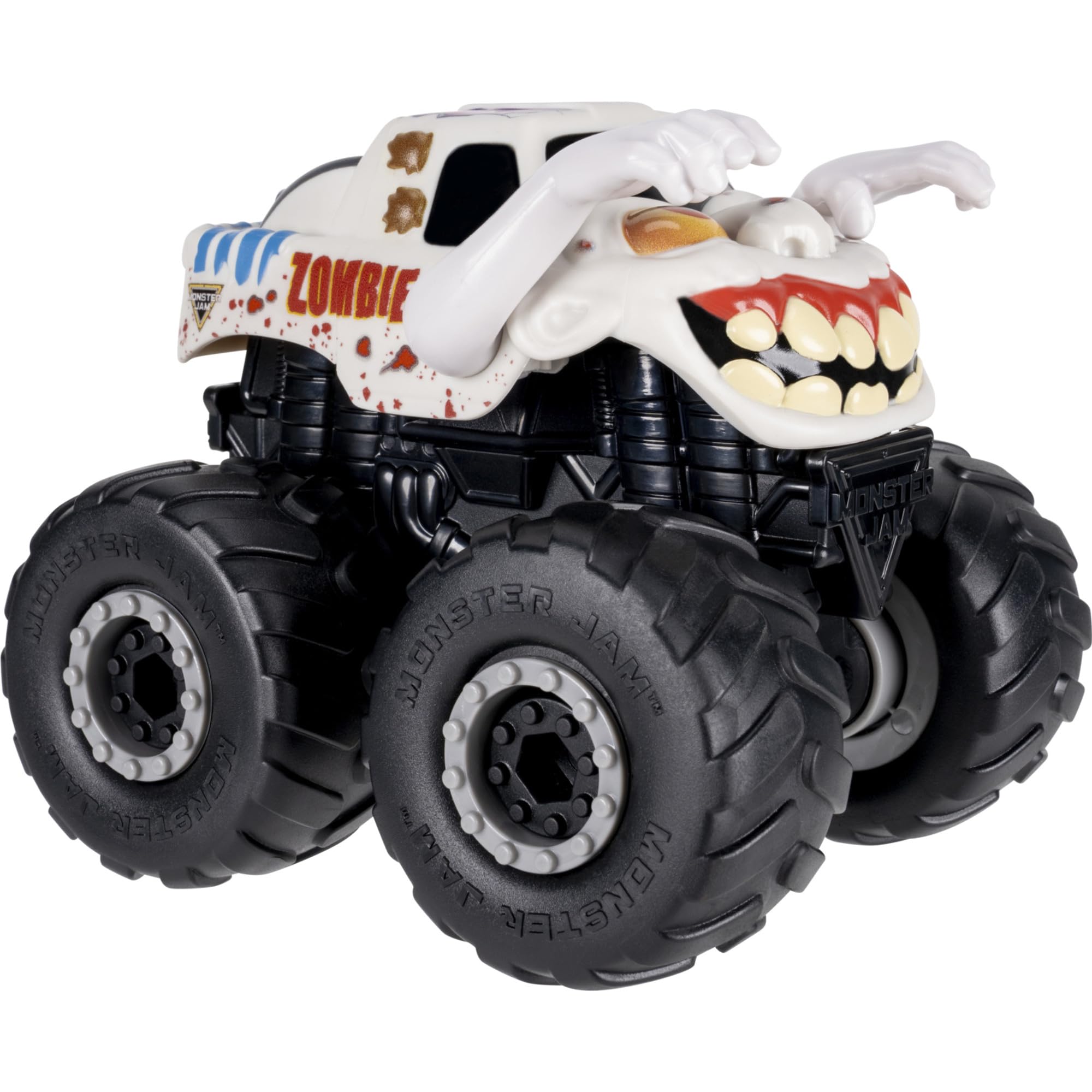 Jazwares Monster Jam Zombie Monstruction Truck - 5-Inch Buildable Vehicle | 16 Pieces | Ages 3+