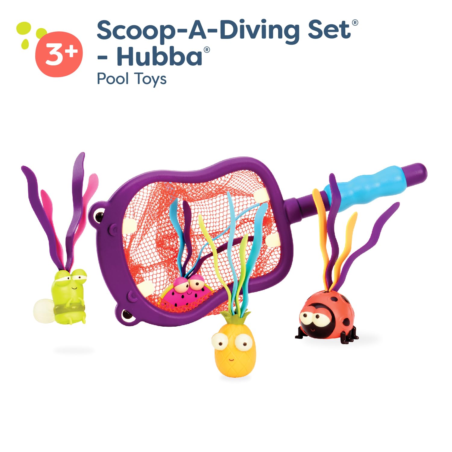 B. toys by Battat Hippo Scoop-a-Diving Pool Toys Set for Ages 3+ 6