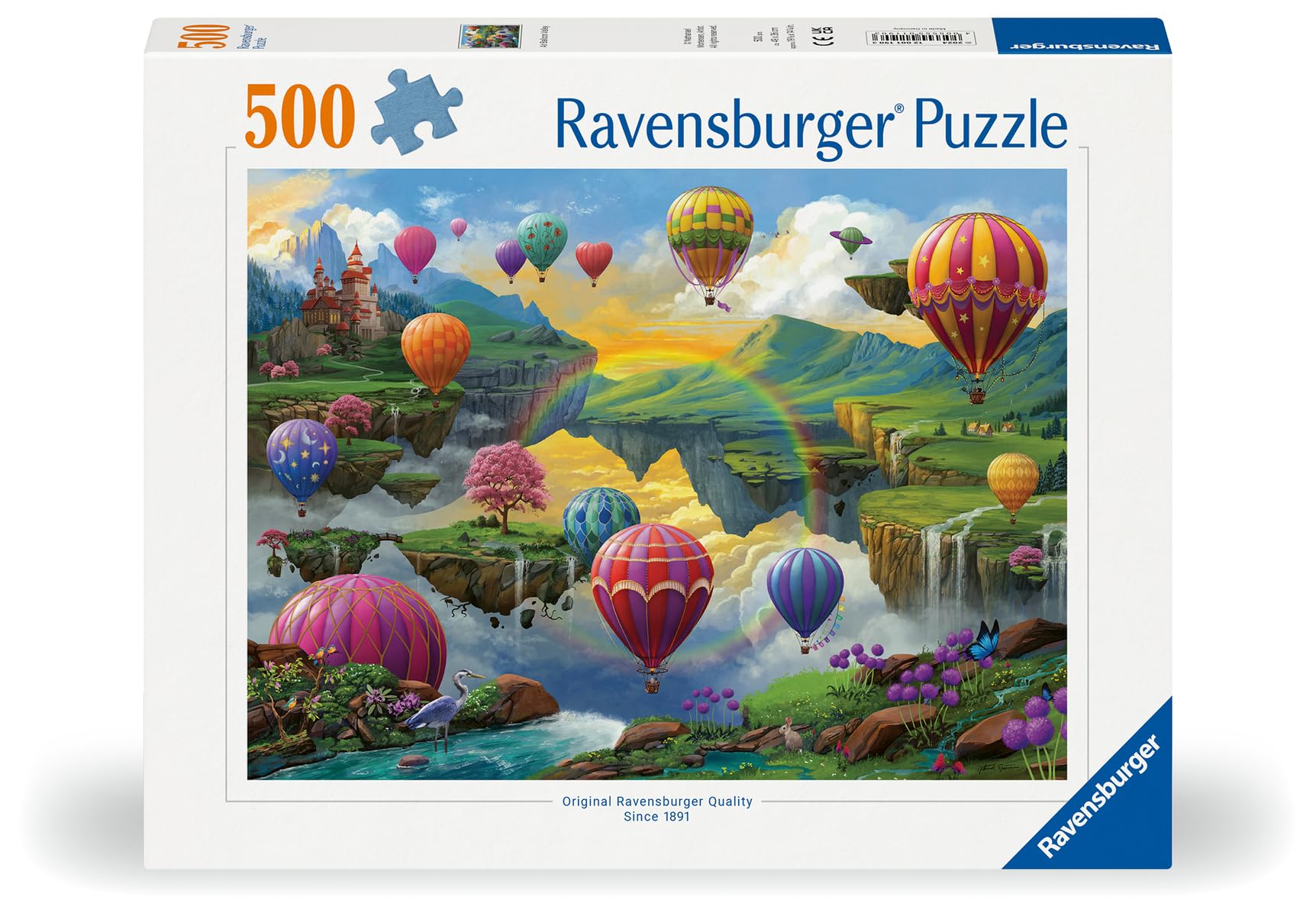 Ravensburger Air Balloon Valley Jigsaw Puzzle - 500 Pieces | Ages 10+ | 49x36cm