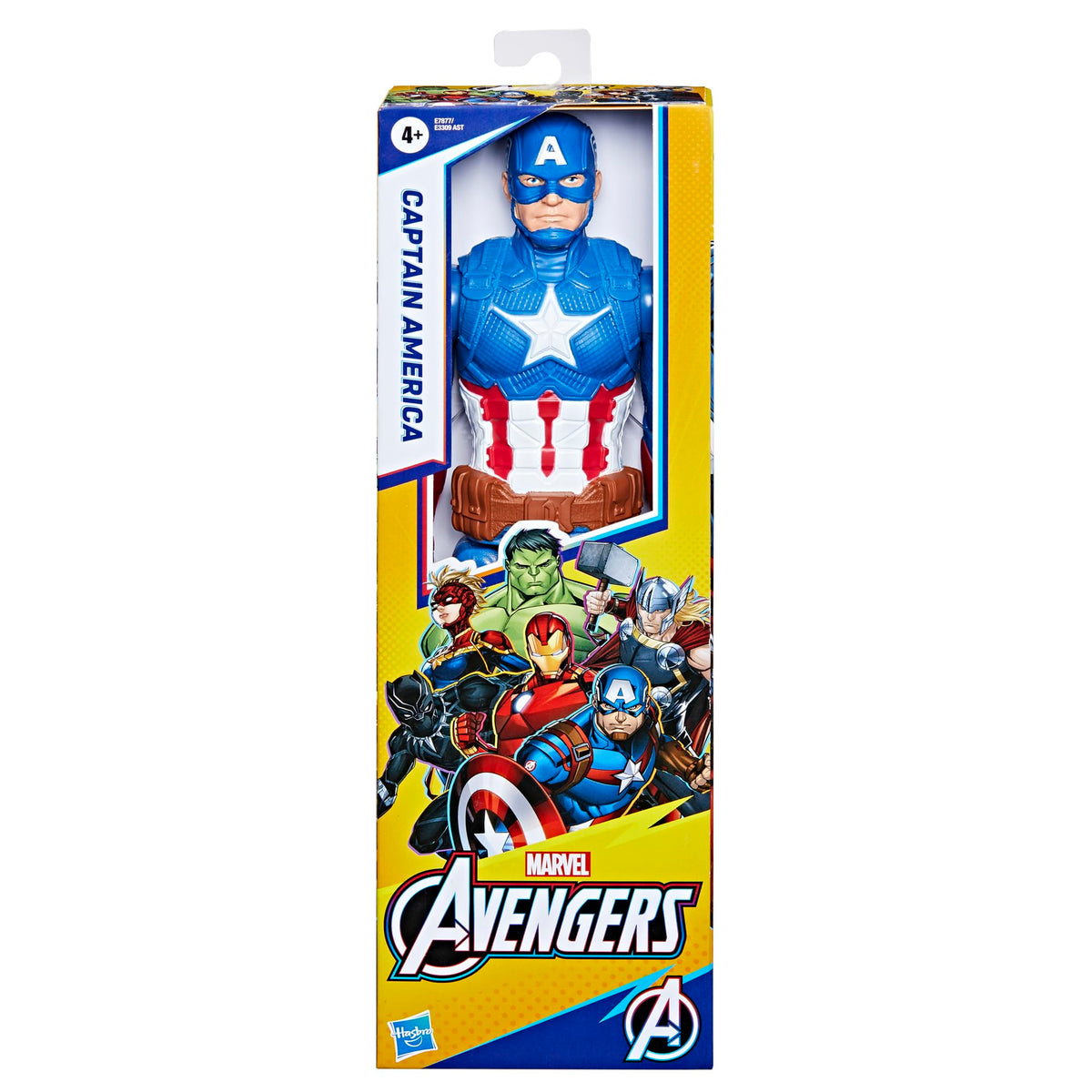Marvel Captain America Titan Hero Series 12” Action Figure - 30 cm, Ages 4+
