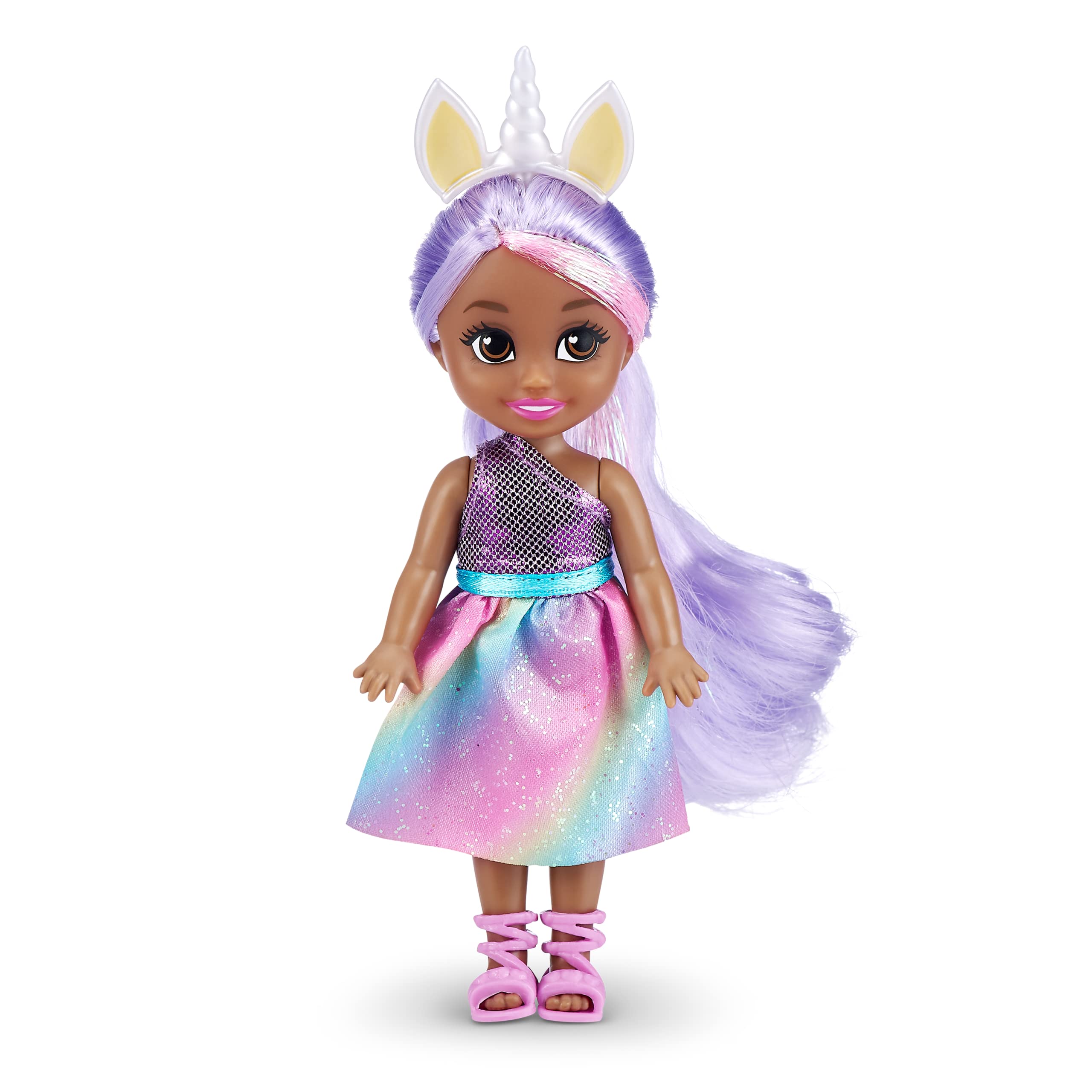 Sparkle Girlz Princess Collectible Fashion Dolls - 6 Pack with Interchangeable Outfits & Poseable Design 2
