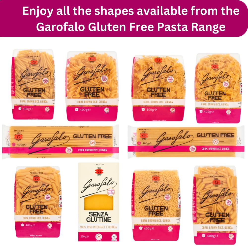 Garofalo Gluten Free Lasagne Sheets, 400g - Vegan & Coeliac-Safe Baking Pasta 5