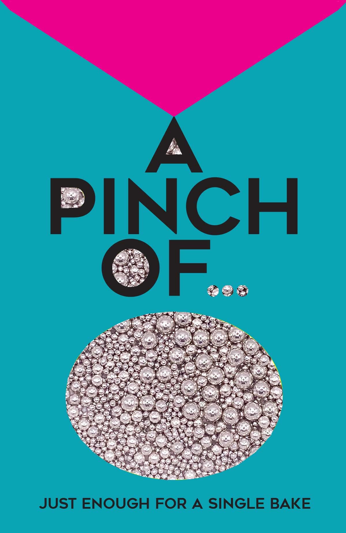 A Pinch of Pearls Mix - High Shine Silver Cake Topper Sprinkles | 30g 4