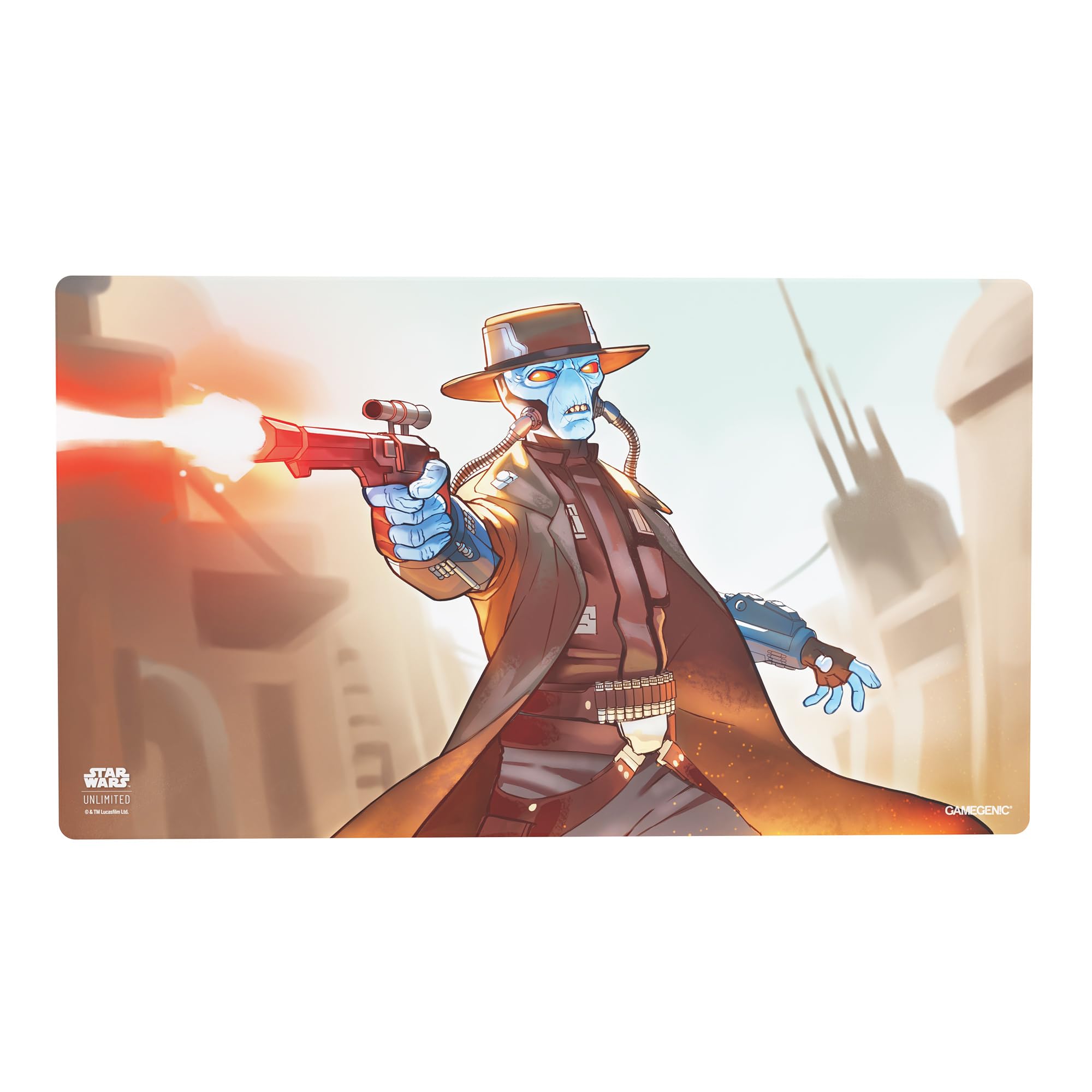 Gamegenic Star Wars Unlimited Cad Bane Playmat - 61x35cm | Padded Surface | Anti-Slip Backing 1