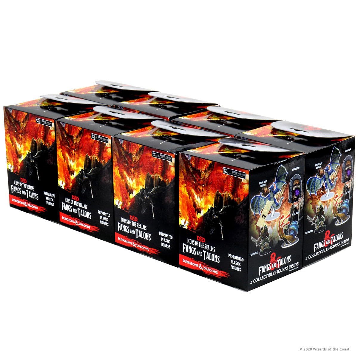 WizKids Dungeons & Dragons Fangs & Talons Miniatures Booster Brick (8 Pack) 2