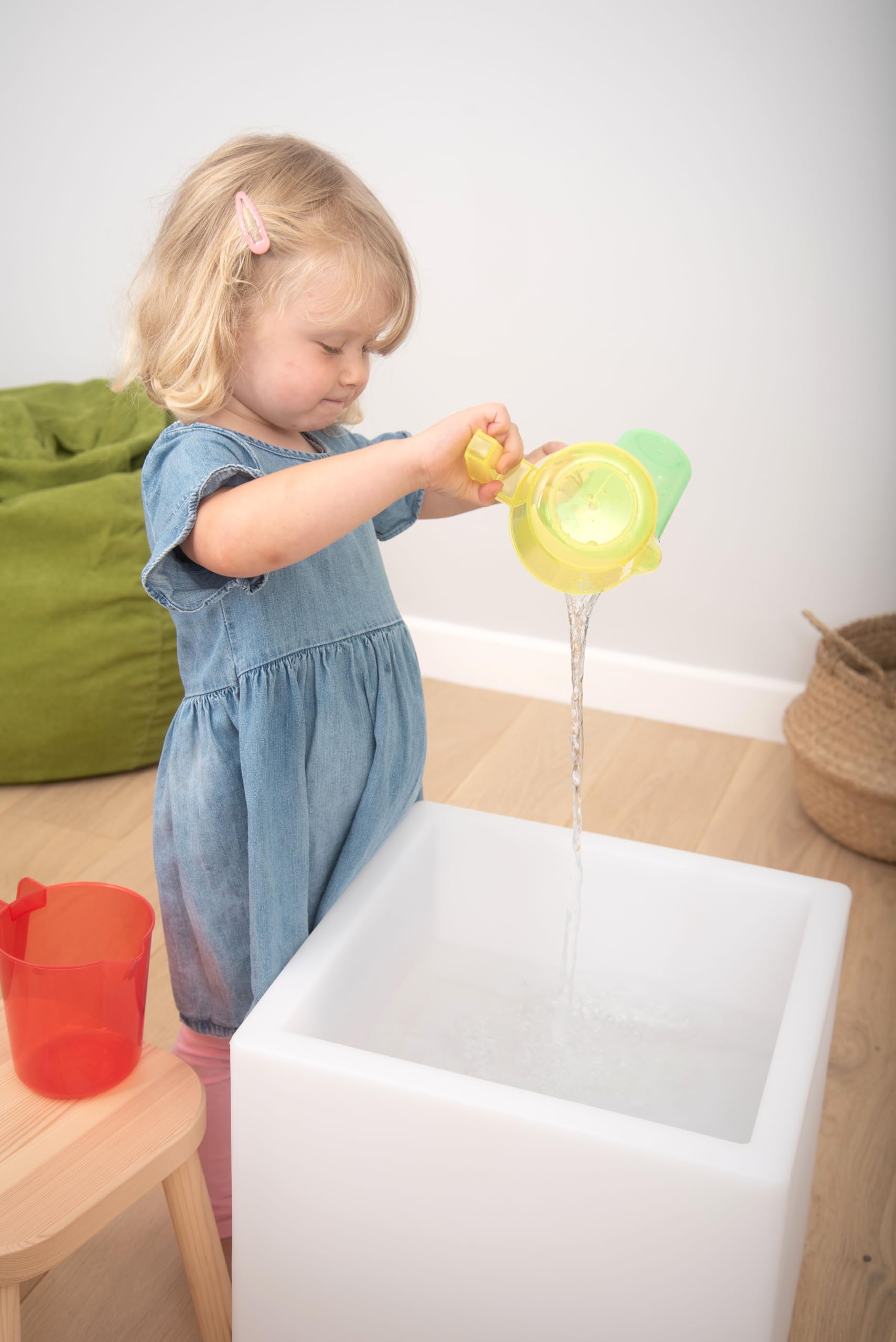 TickiT Translucent Colour Nesting Jugs - 3-Piece Sand & Water Play Set for Toddlers 12M+ 18