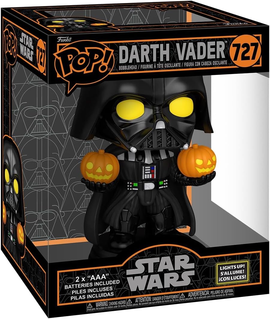 Funko Pop! Super Star Wars - Darth Vader Vinyl Figure with Lights & Sounds (SFX)