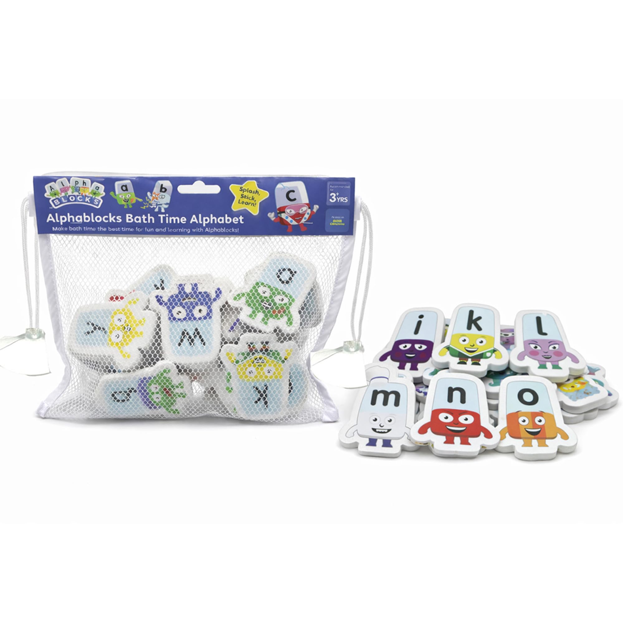 Alphablocks Bath Foam Letters - 26 Floating Phonics Toys for Toddlers & Kids 1