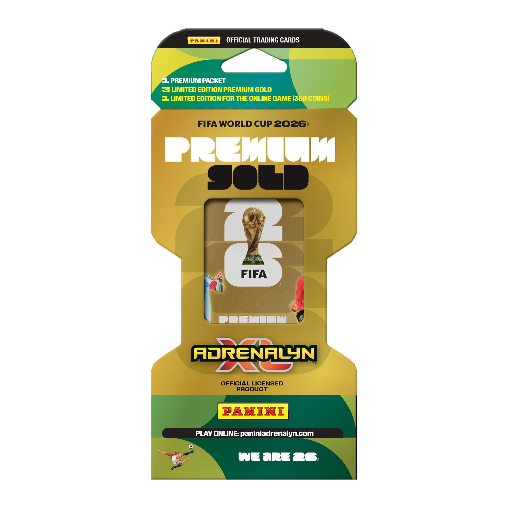 Panini FIFA World Cup 2026 Adrenalyn XL Premium Gold Booster Pack | 2026 Release 1