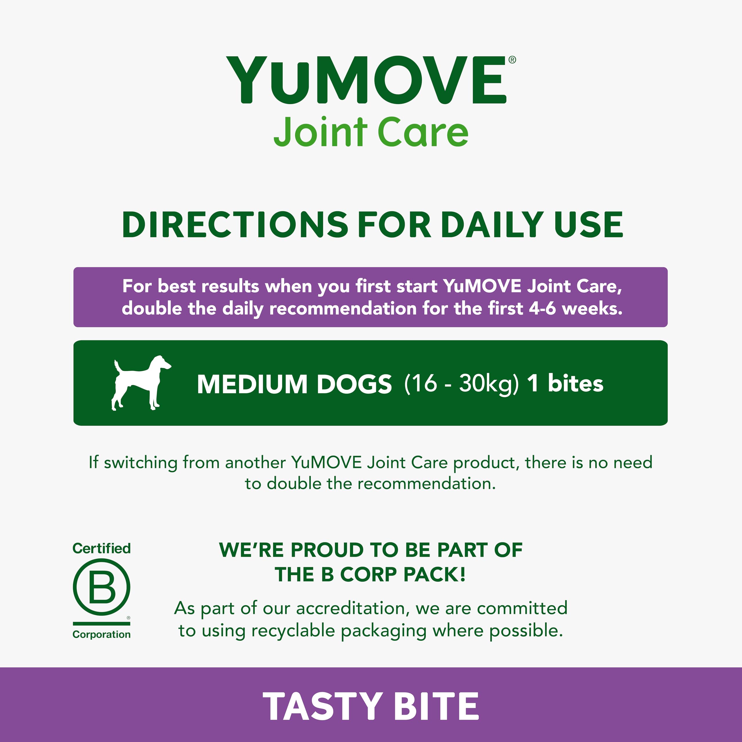 YuMOVE Joint Supplement for Dogs - One-A-Day for Stiff Medium Dogs | 30 Chews 6