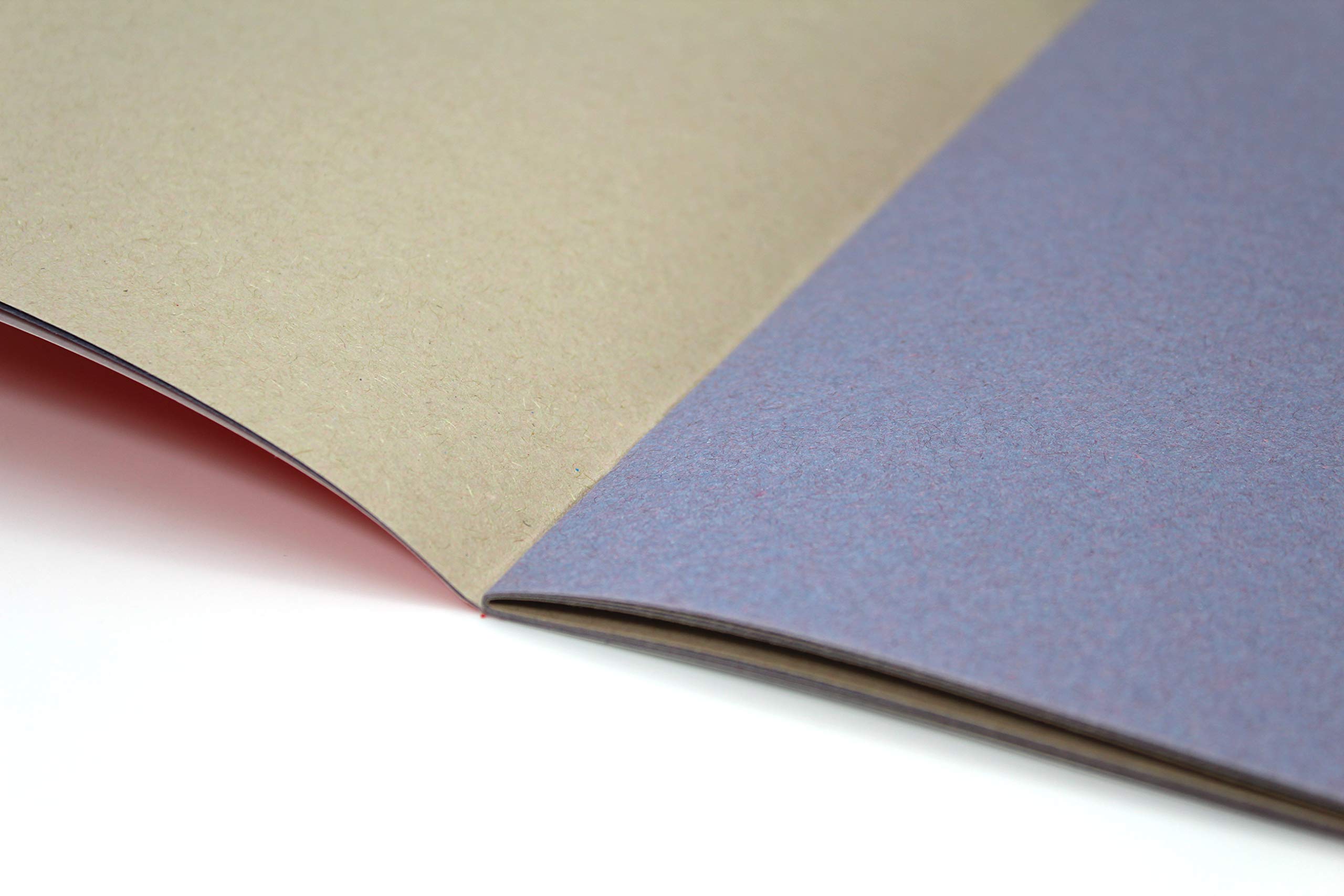 Silvine A4+ Classic Scrapbook. 24 Pages of 120gsm Blue/Grey Sugar Paper (377 x 251mm) , Red 2