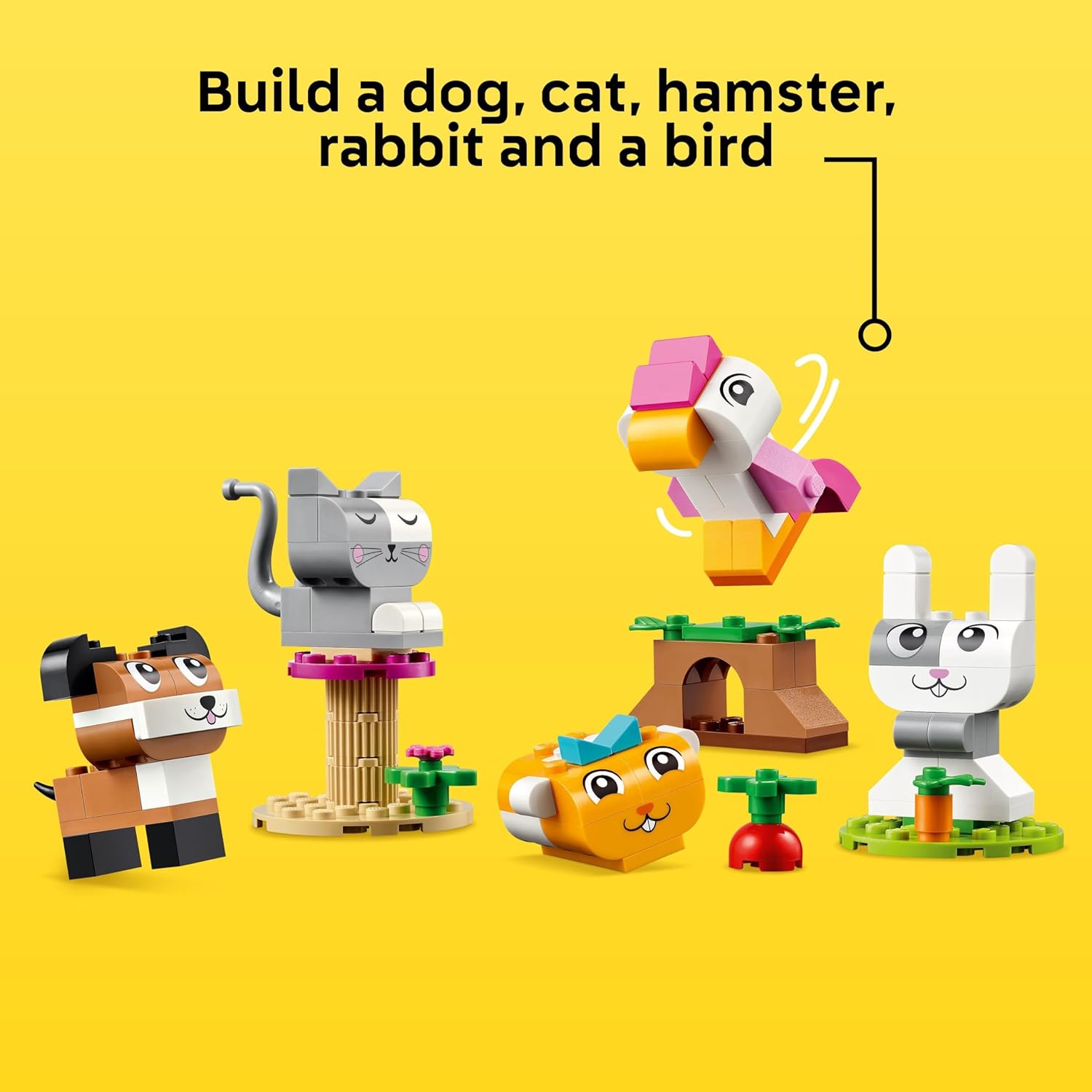 LEGO Classic Creative Pets - Animal Building Toy Set for Kids 5+