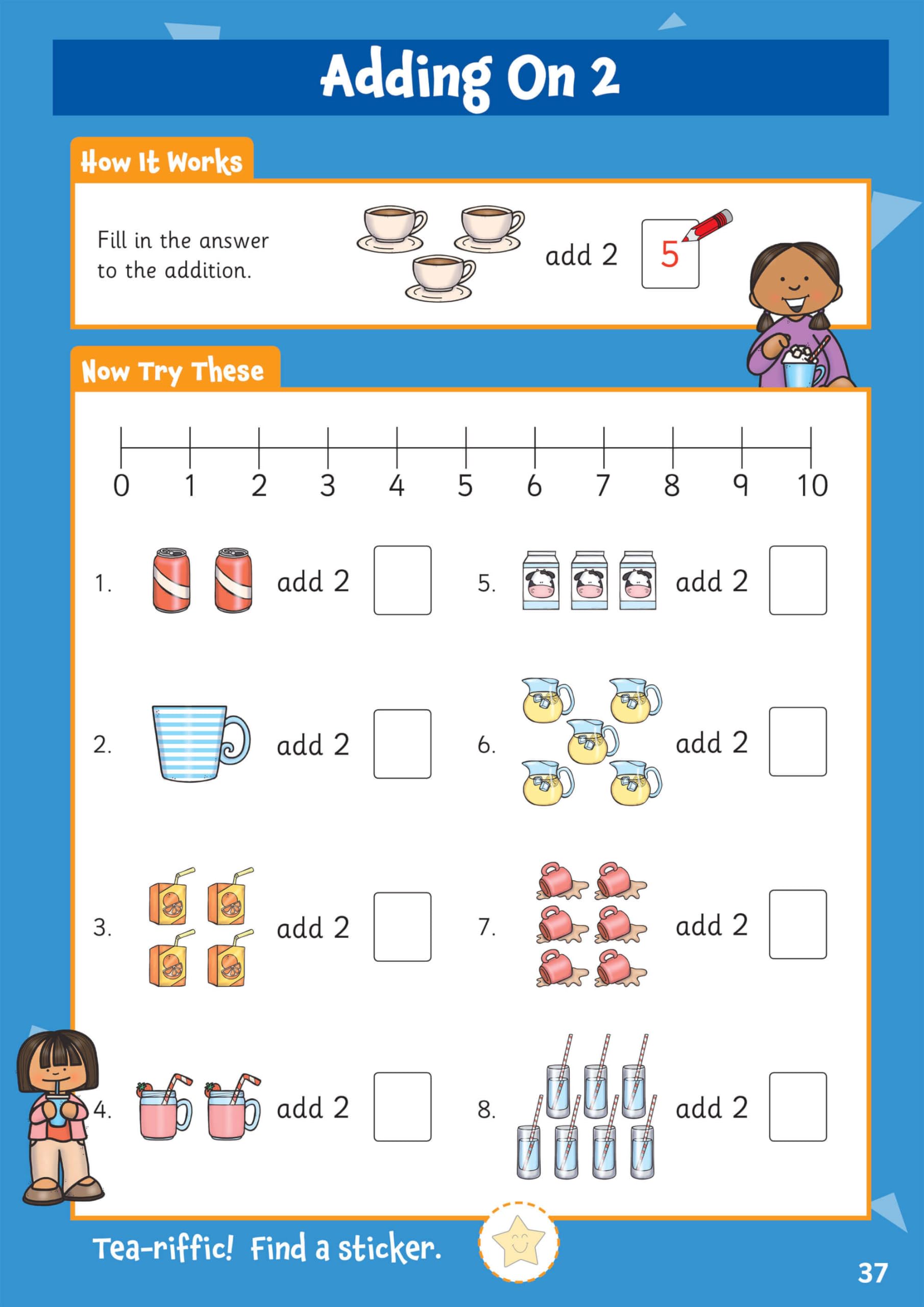 CGP 10 Minutes a Day Numbers Activity Book for Ages 3-5 | Includes Over 100 Stickers 7