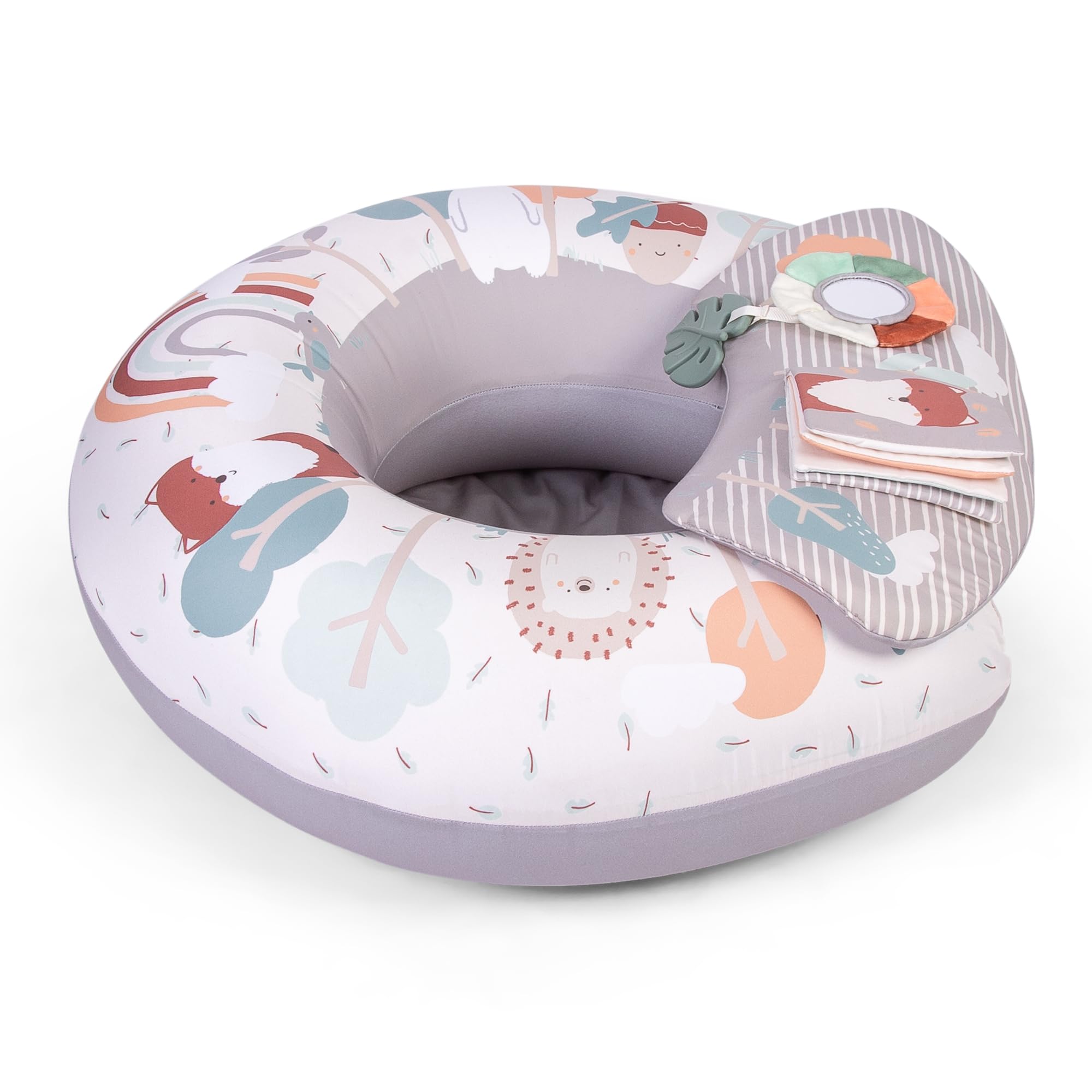 Red Kite Sit Me Up Inflatable Ring Seat with Play Tray & Activities | Beige | One Size 3