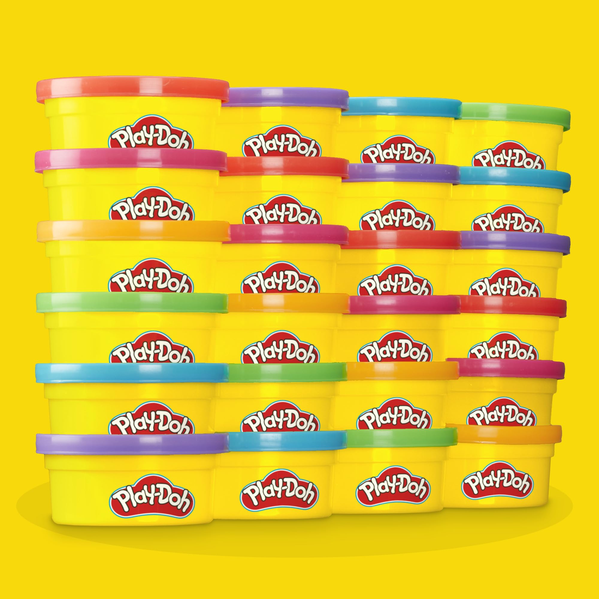 Play-Doh Party Favour Pack of 24 Cans with Cutters | Non-Toxic Modelling Clay for Ages 3+ 8