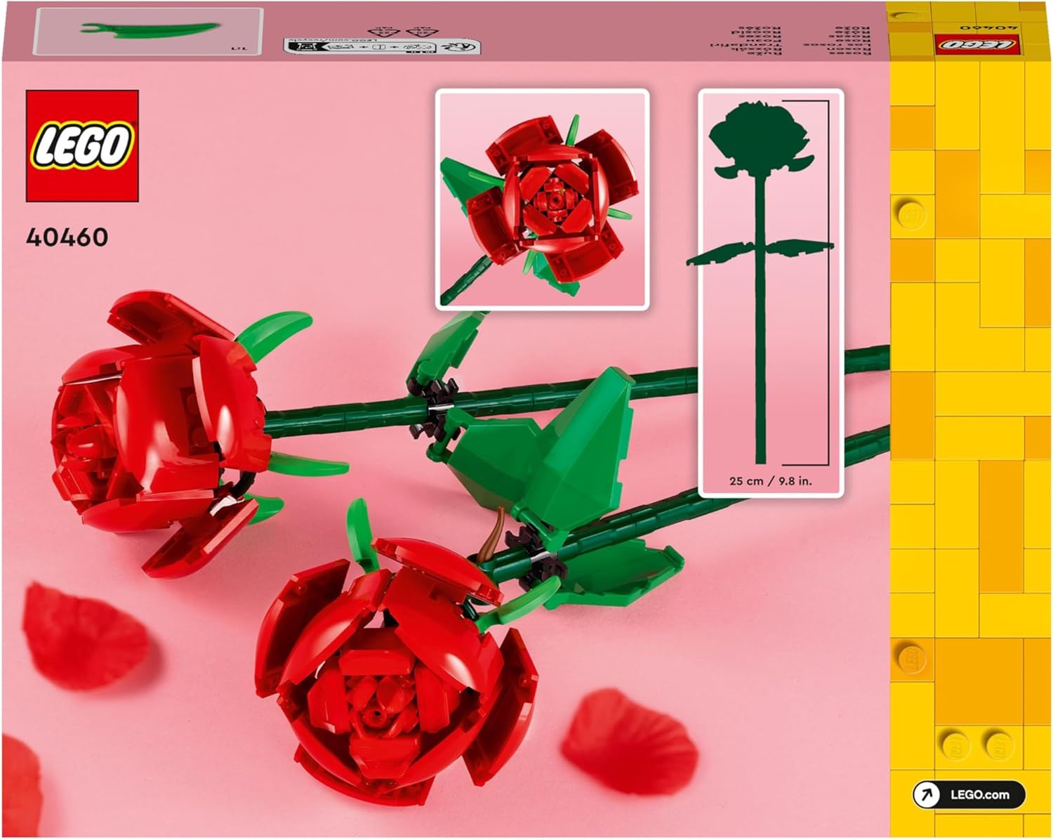 LEGO - Creator Roses 40460 Buildable Flower Bouquet Set for Home Decor 9