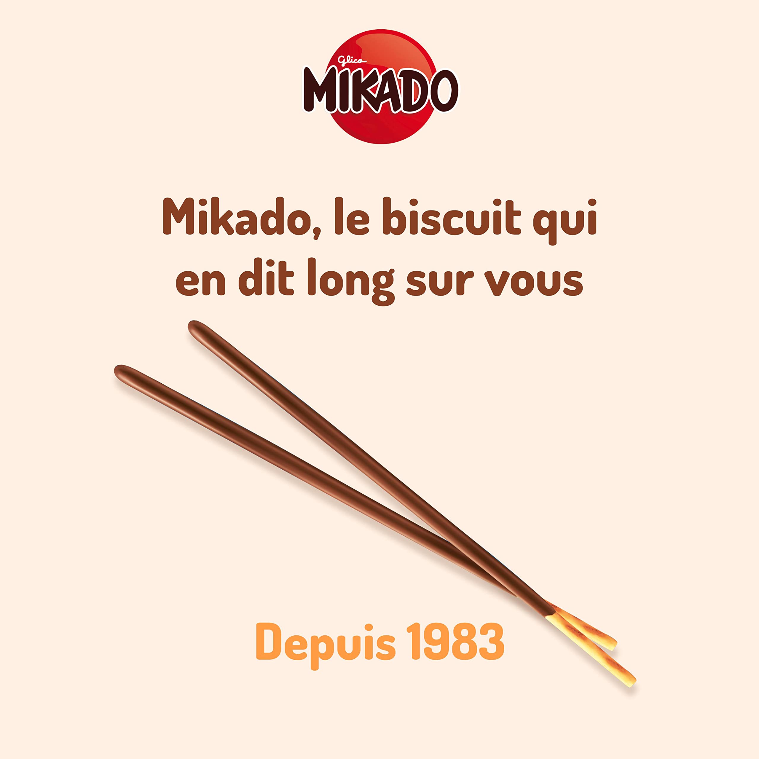 Mikado - LU Mikado Milk Chocolate Sticks, Classic French Biscuit Snacks Coated in Smooth Milk Chocolate 12