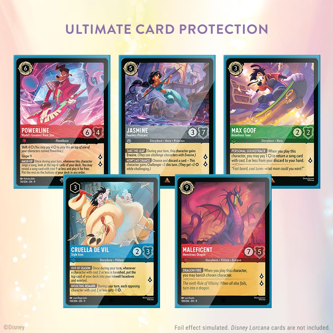 Ravensburger Disney Lorcana Trading Card Game - 65 Goofy Card Sleeves | Matte Finish | Standard Size 2